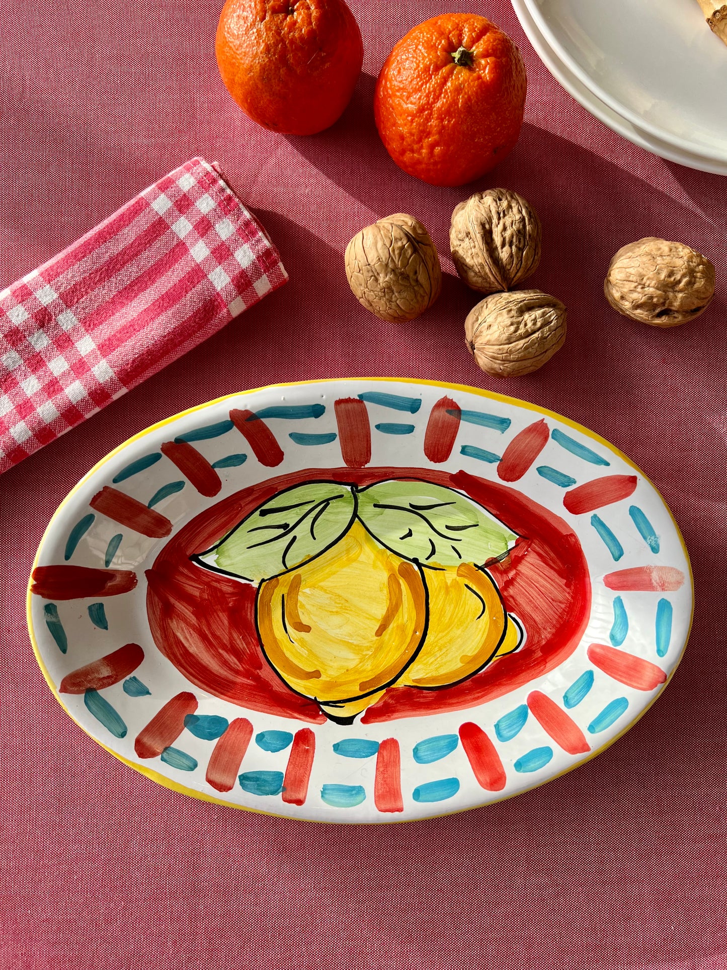 Plat citrons rouge Made in Italy