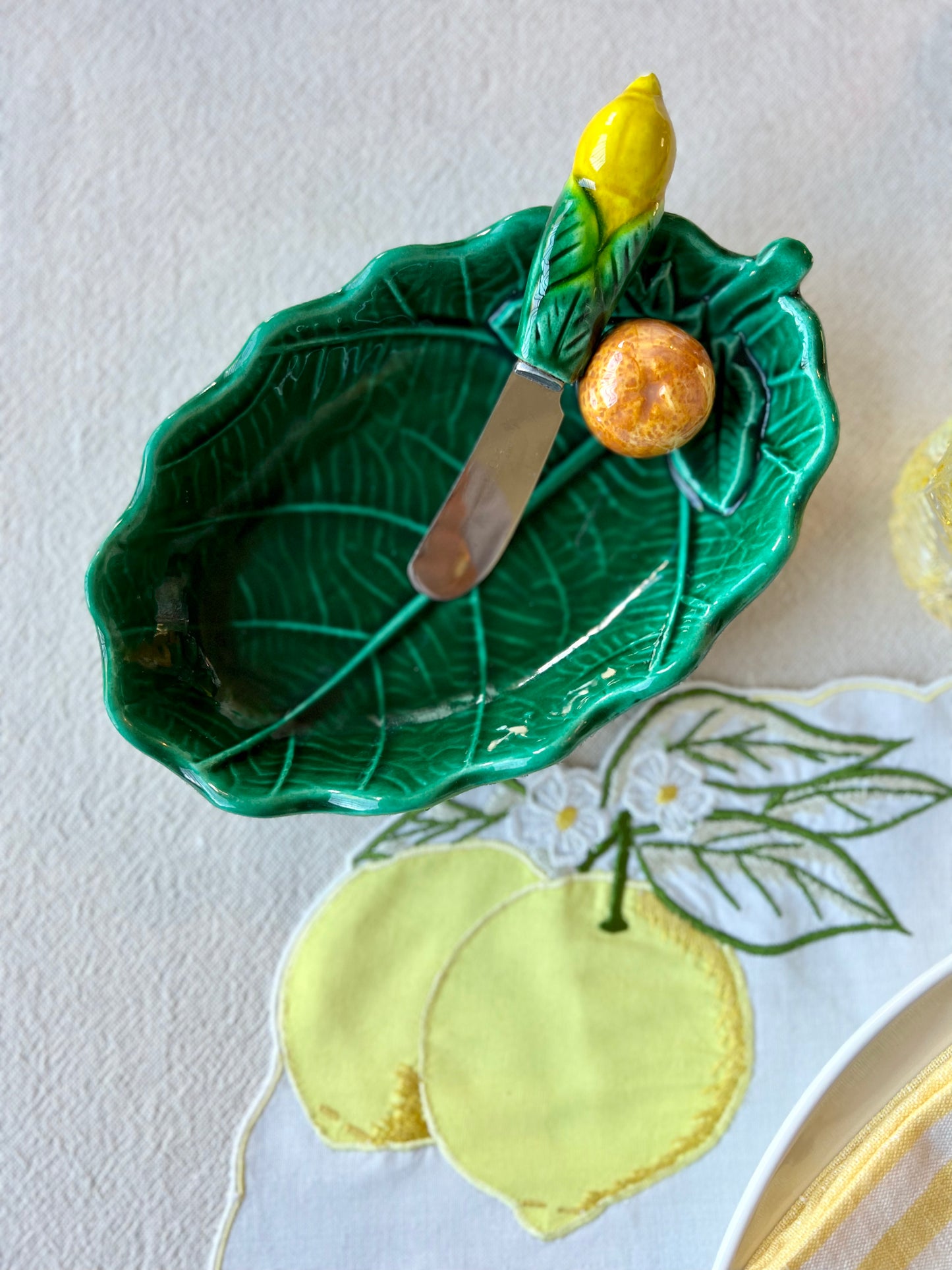 Beurrier feuille orange et citron