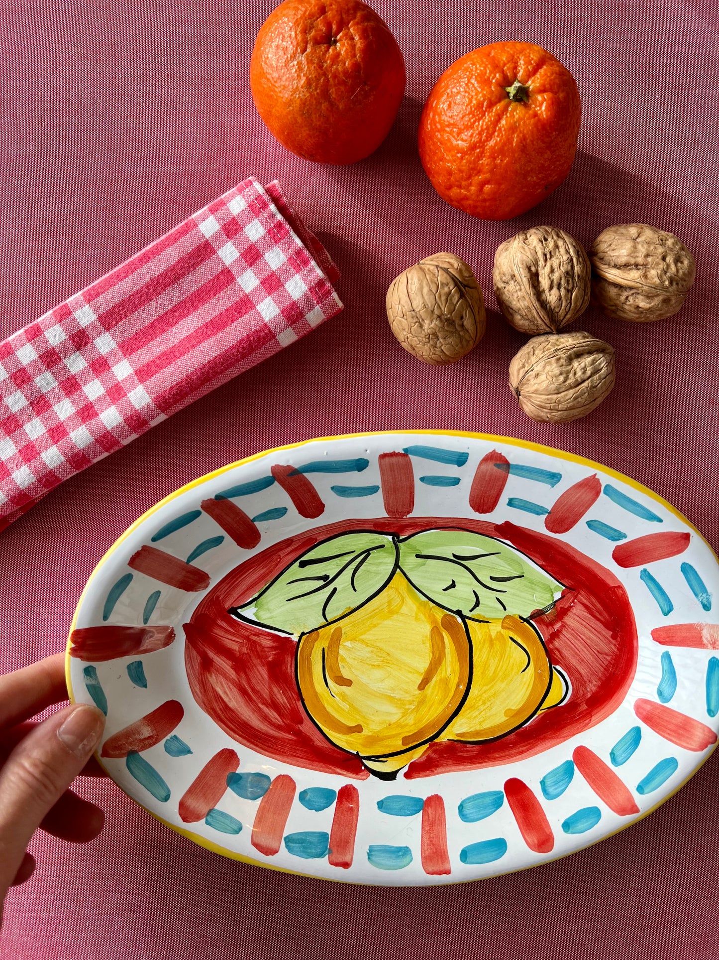 Plat citrons rouge Made in Italy