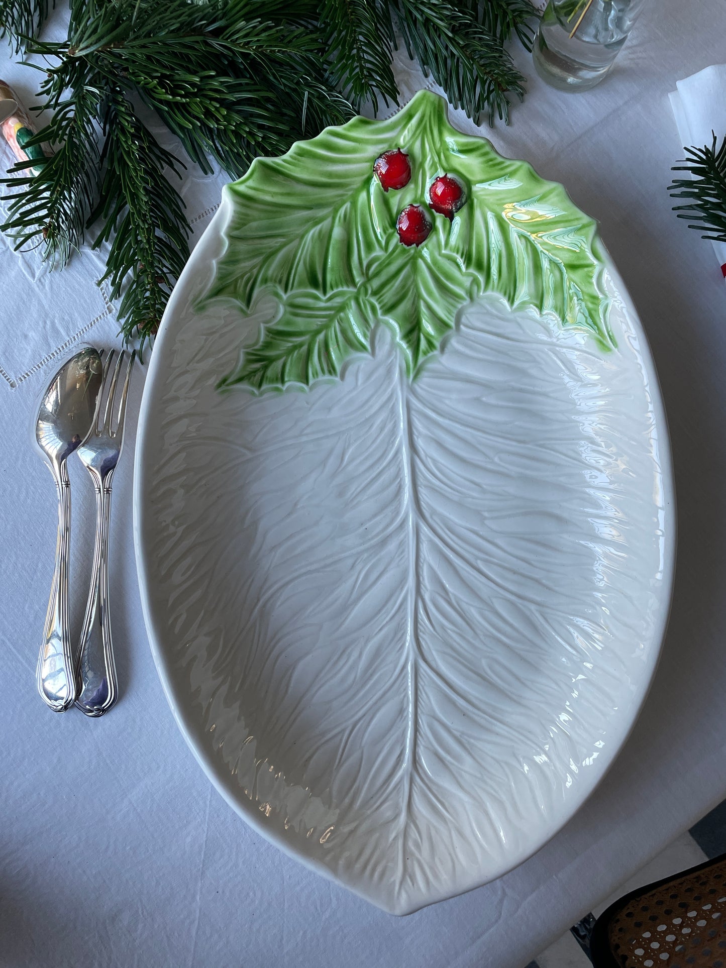 Grand plat houx Made in Italy