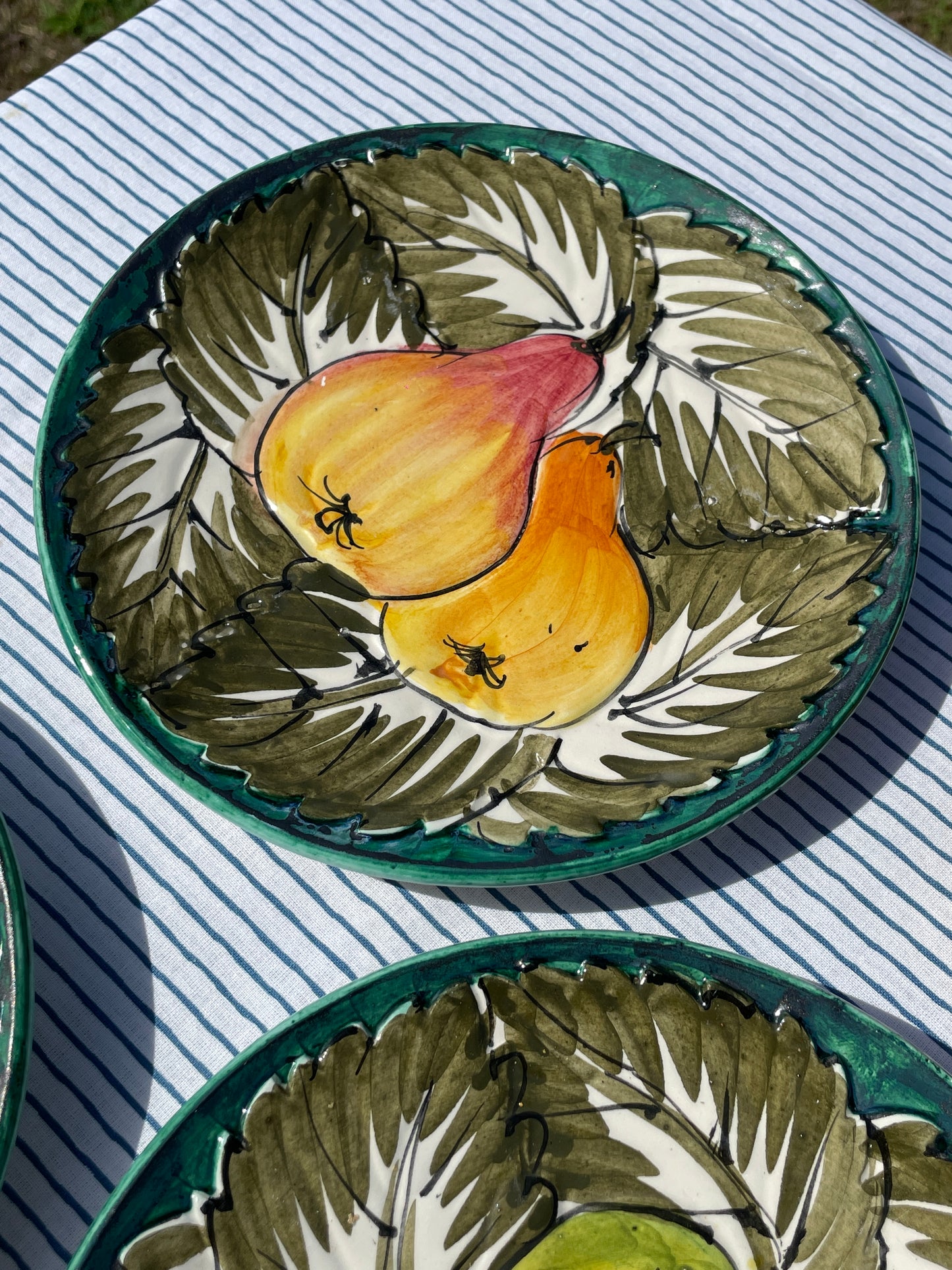 6 assiettes à dessert fruits