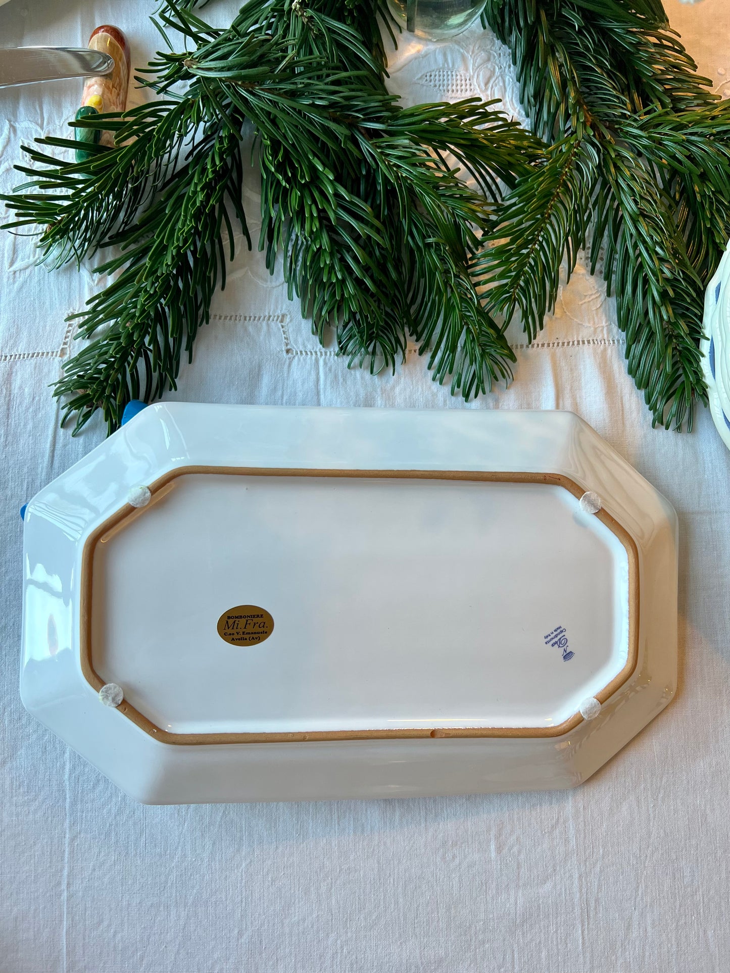 Plat noeud bleu Made in Italy