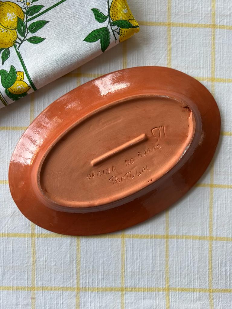 Petit plat citron en grés