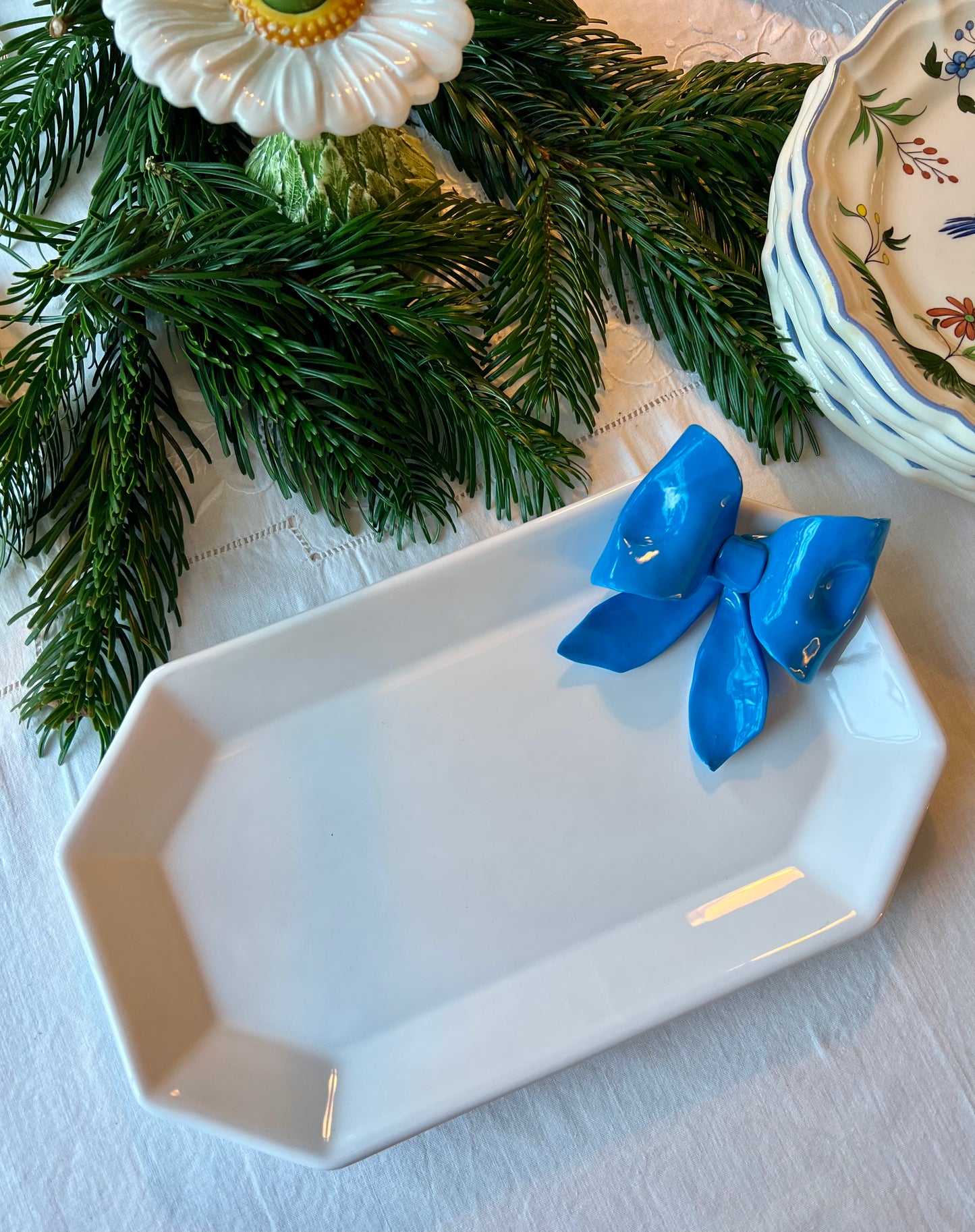 Plat noeud bleu Made in Italy