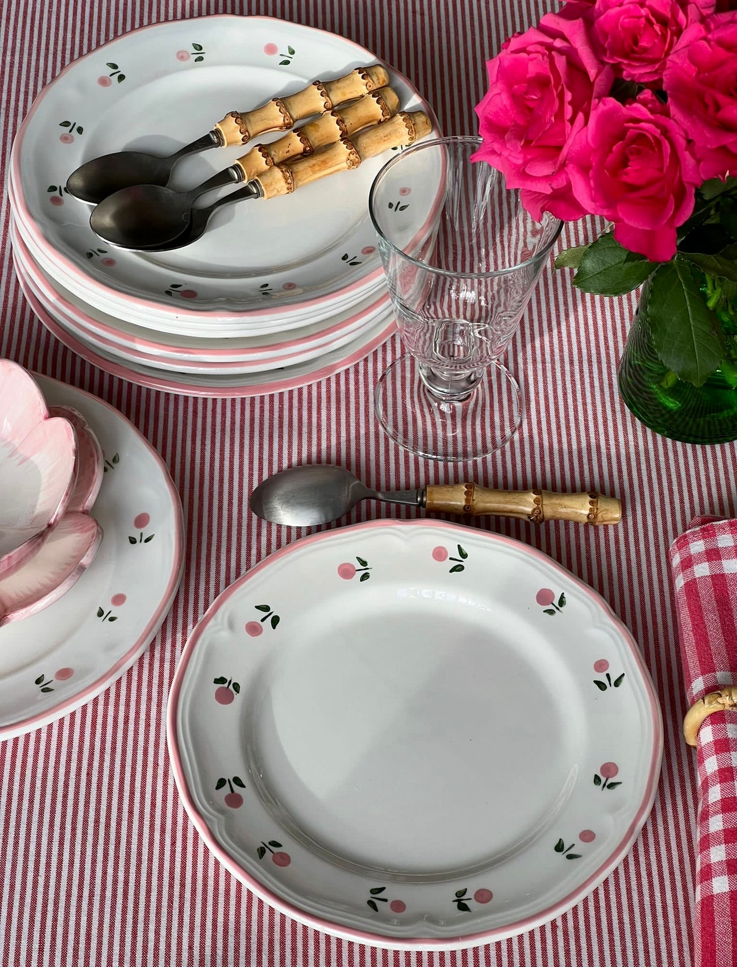 8 assiettes à dessert peintes à la main Made in Italy