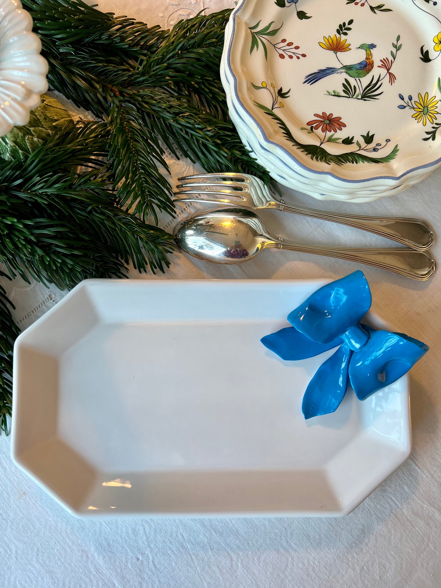 Plat noeud bleu Made in Italy
