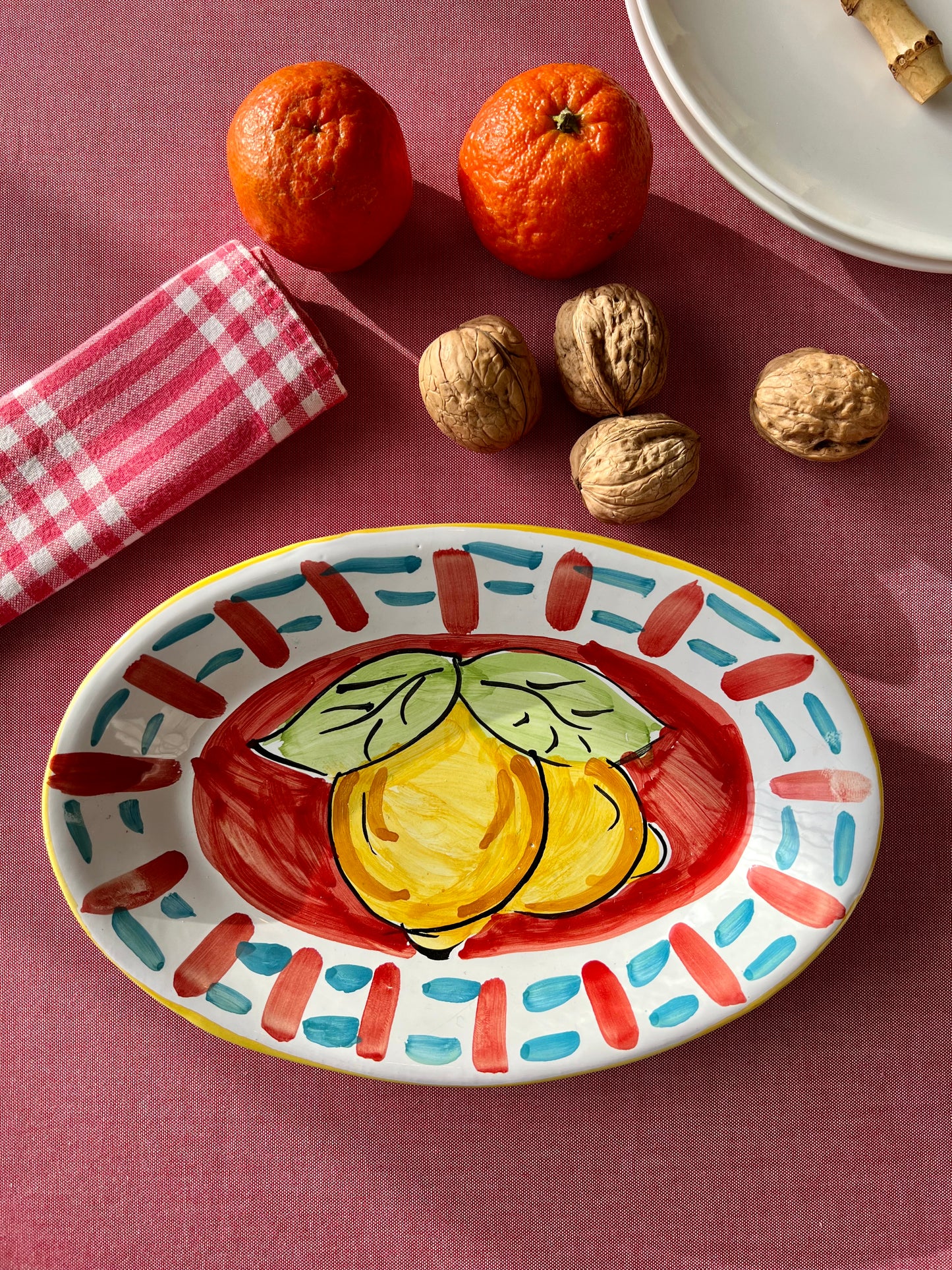 Plat citrons rouge Made in Italy
