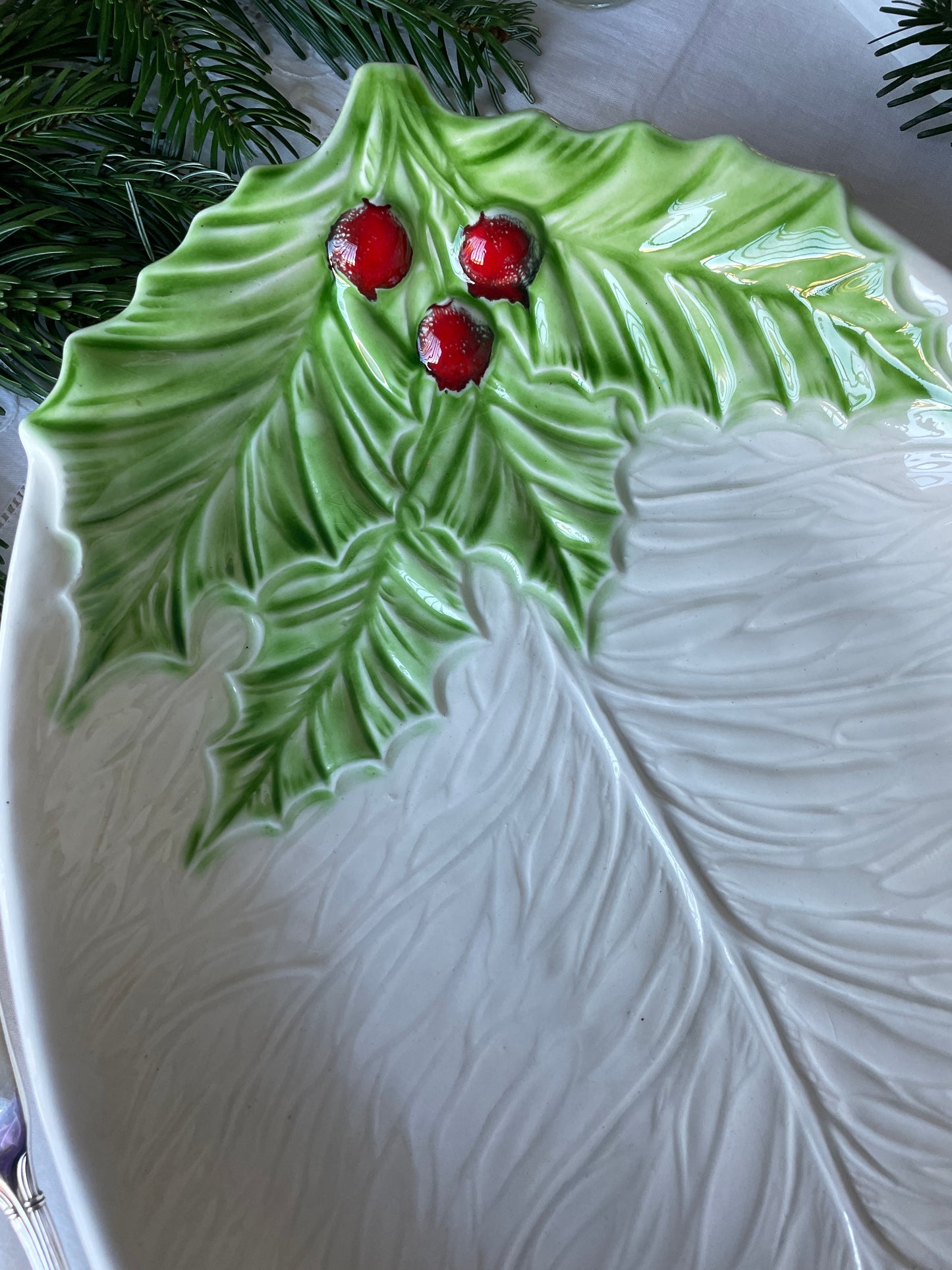 Grand plat houx Made in Italy