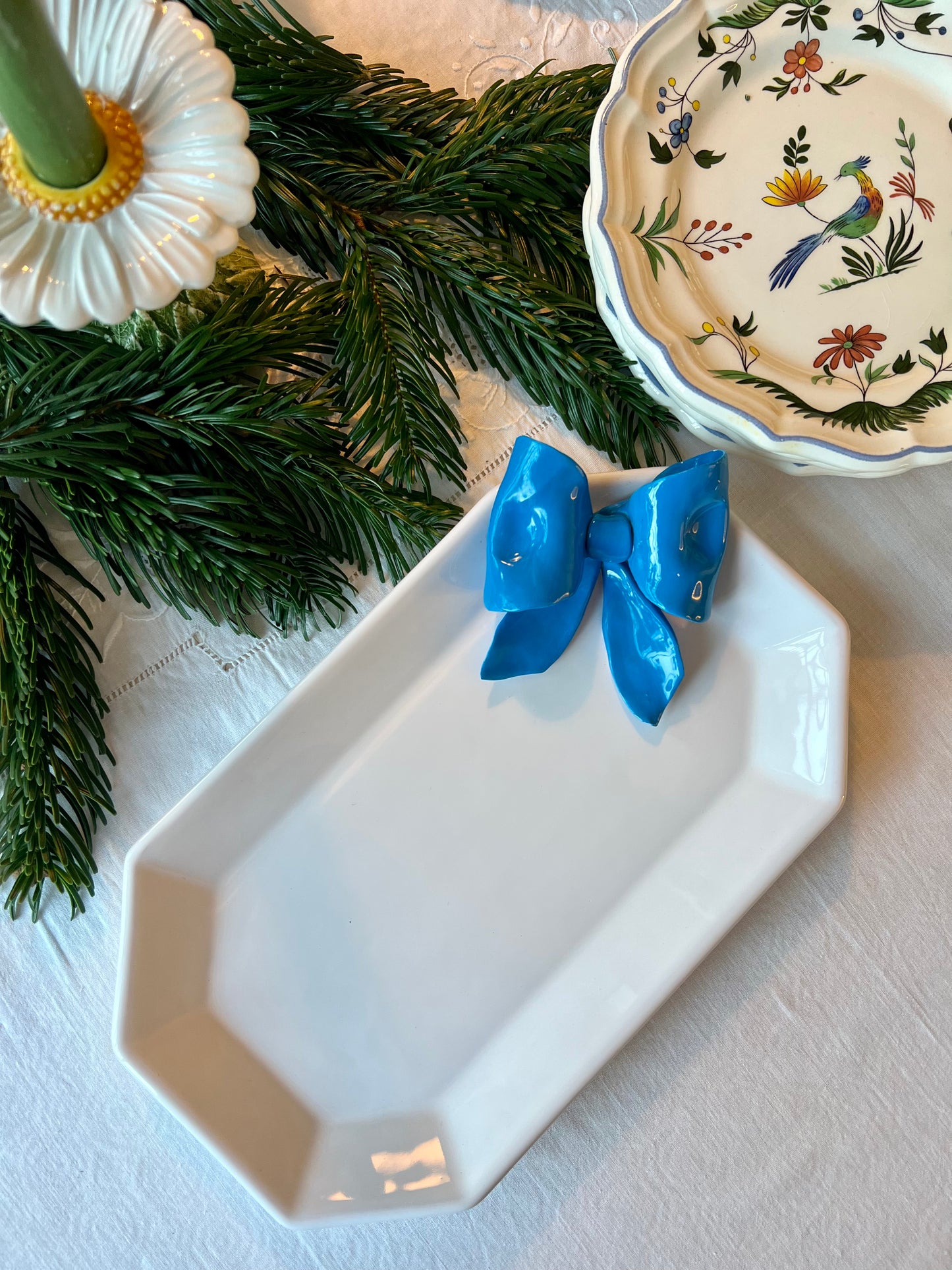 Plat noeud bleu Made in Italy