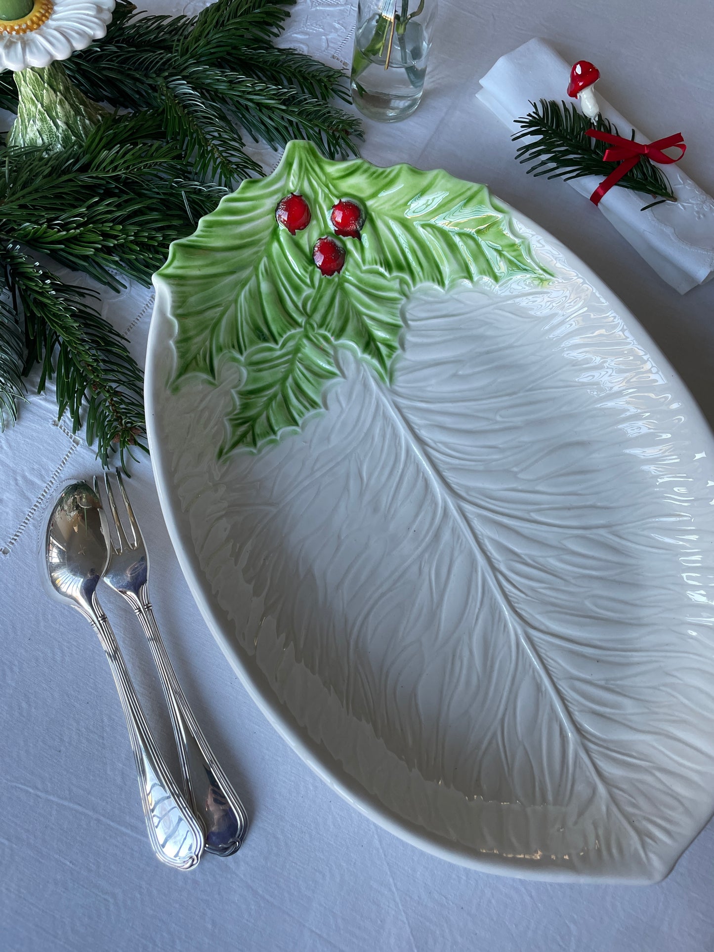 Grand plat houx Made in Italy
