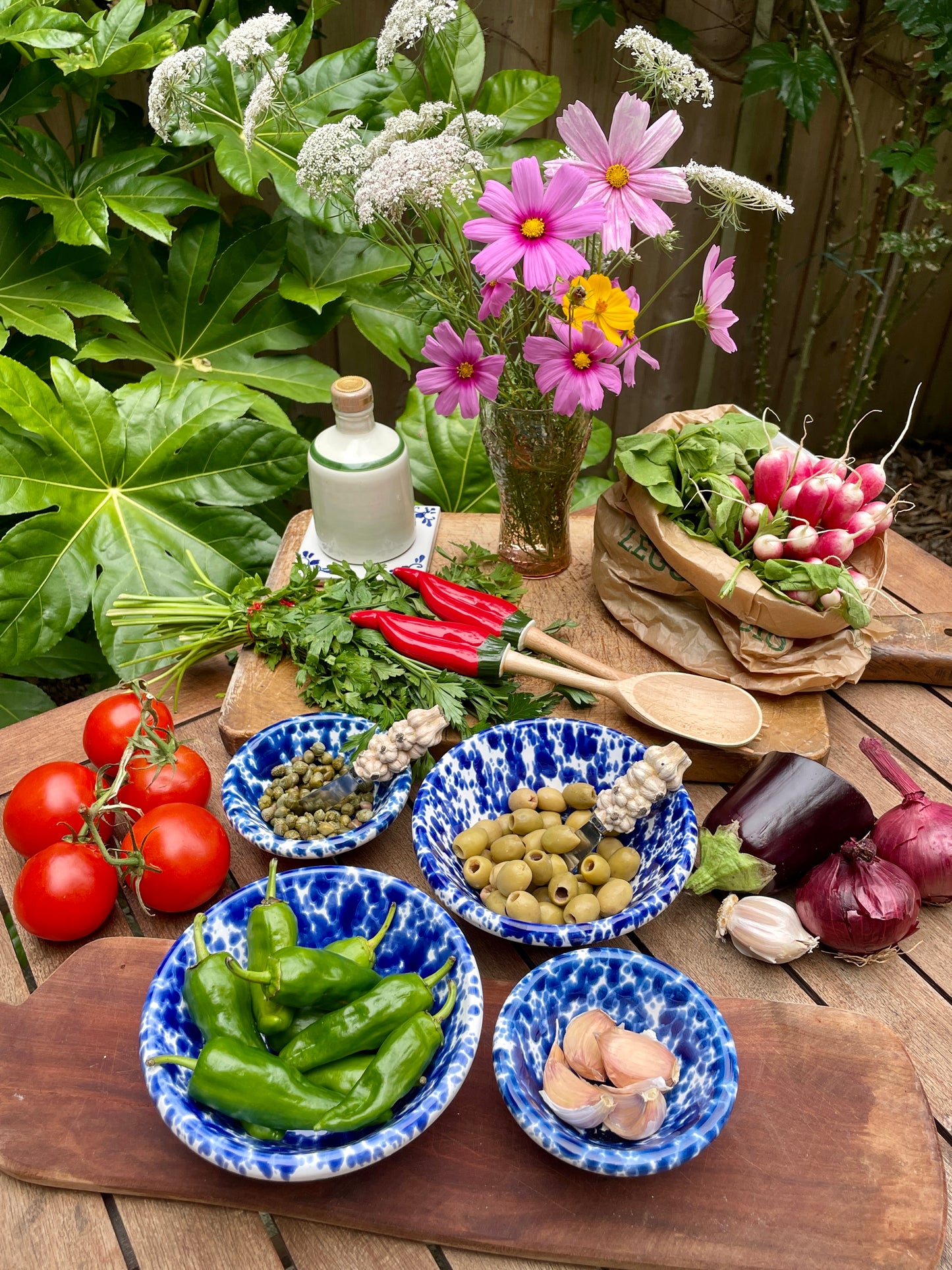 Couverts à salade piments Made in Italy