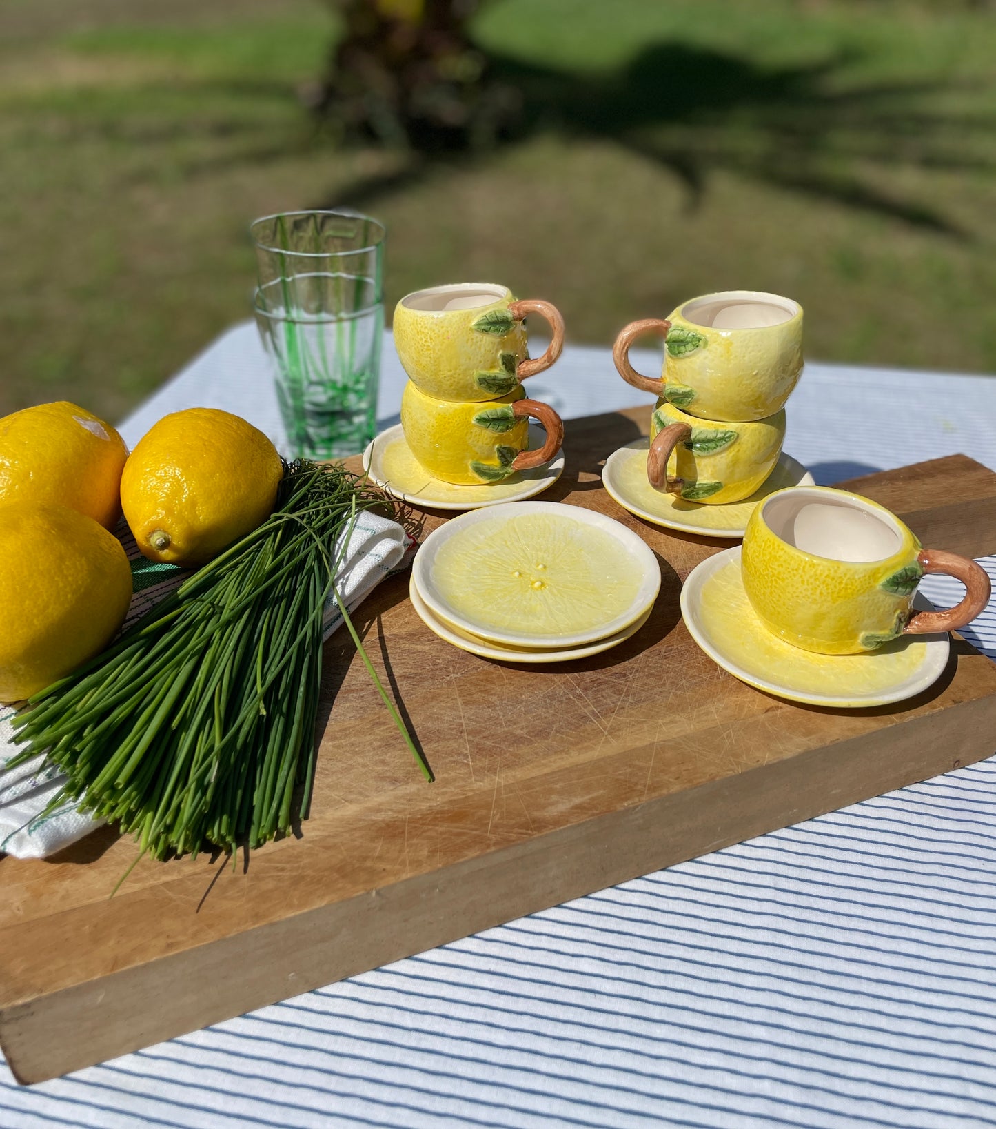 5 tasses à expresso citrons