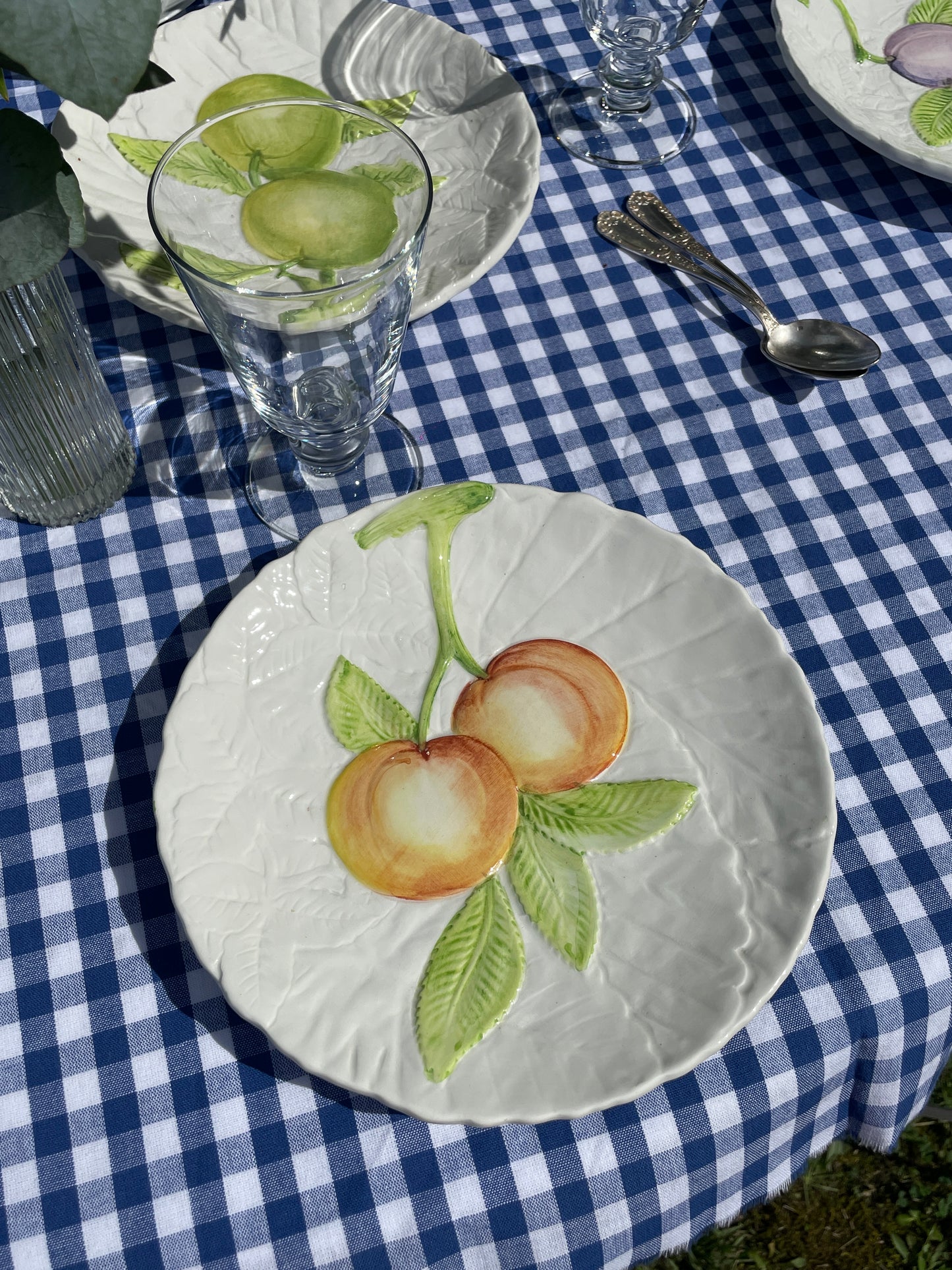 6 assiettes à dessert fruits Chaumette