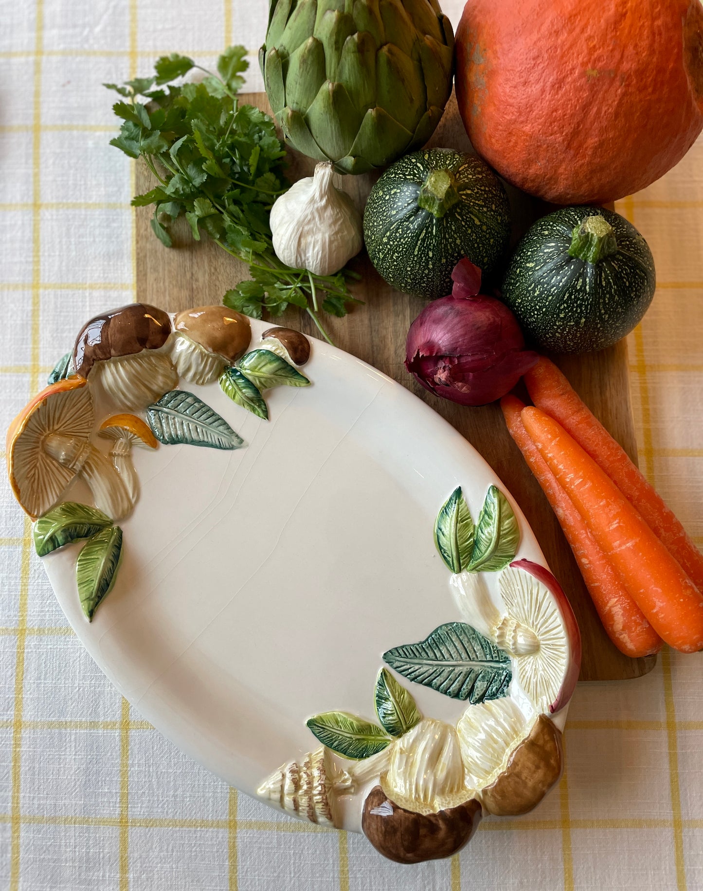 Grand plat champignons