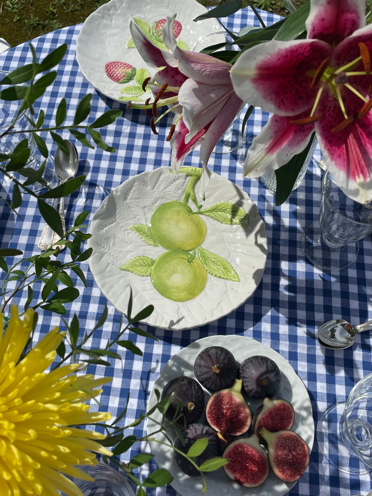 6 assiettes à dessert fruits Chaumette