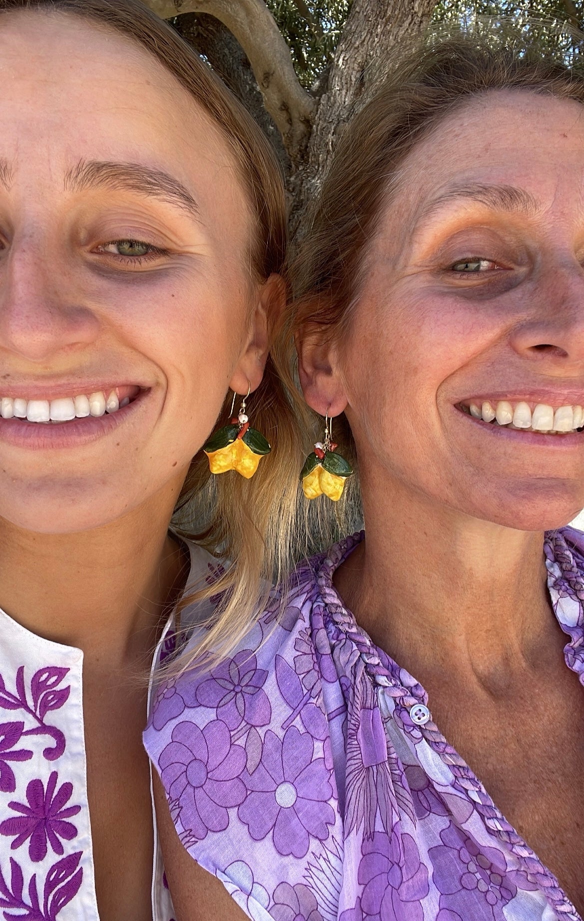 Boucles d’oreilles citrons céramique Made in Italy