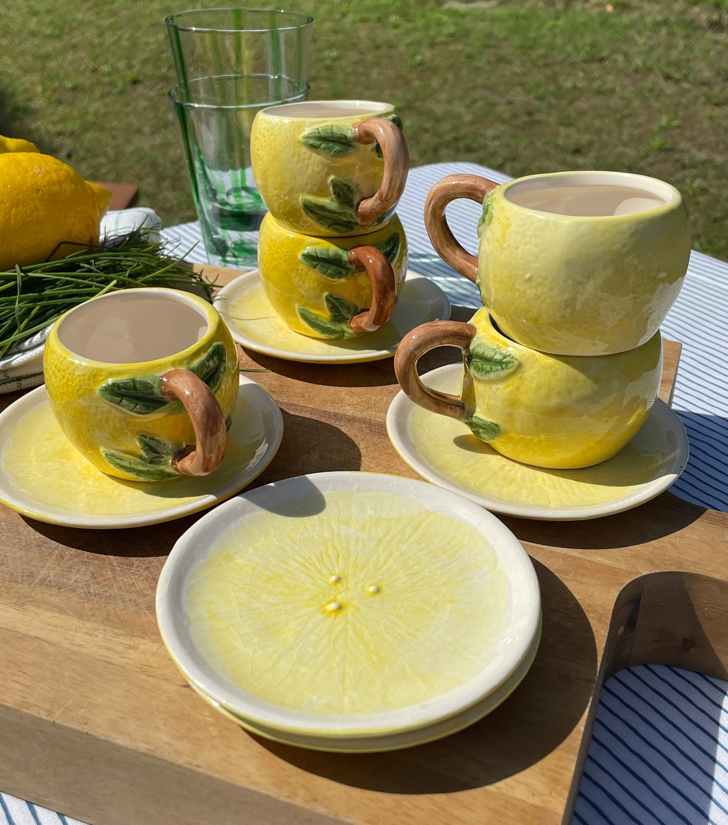 5 tasses à expresso citrons