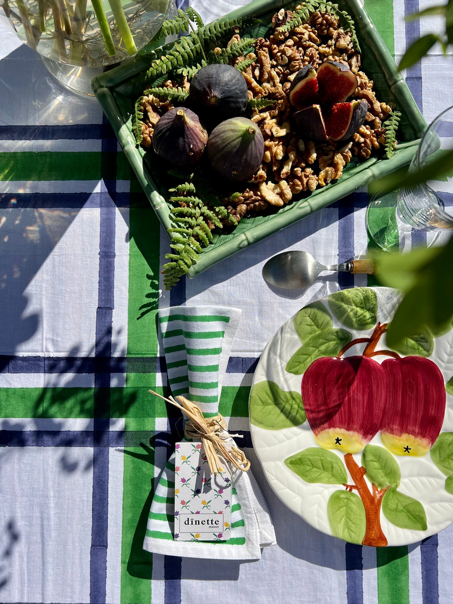 10 assiettes à dessert fruits