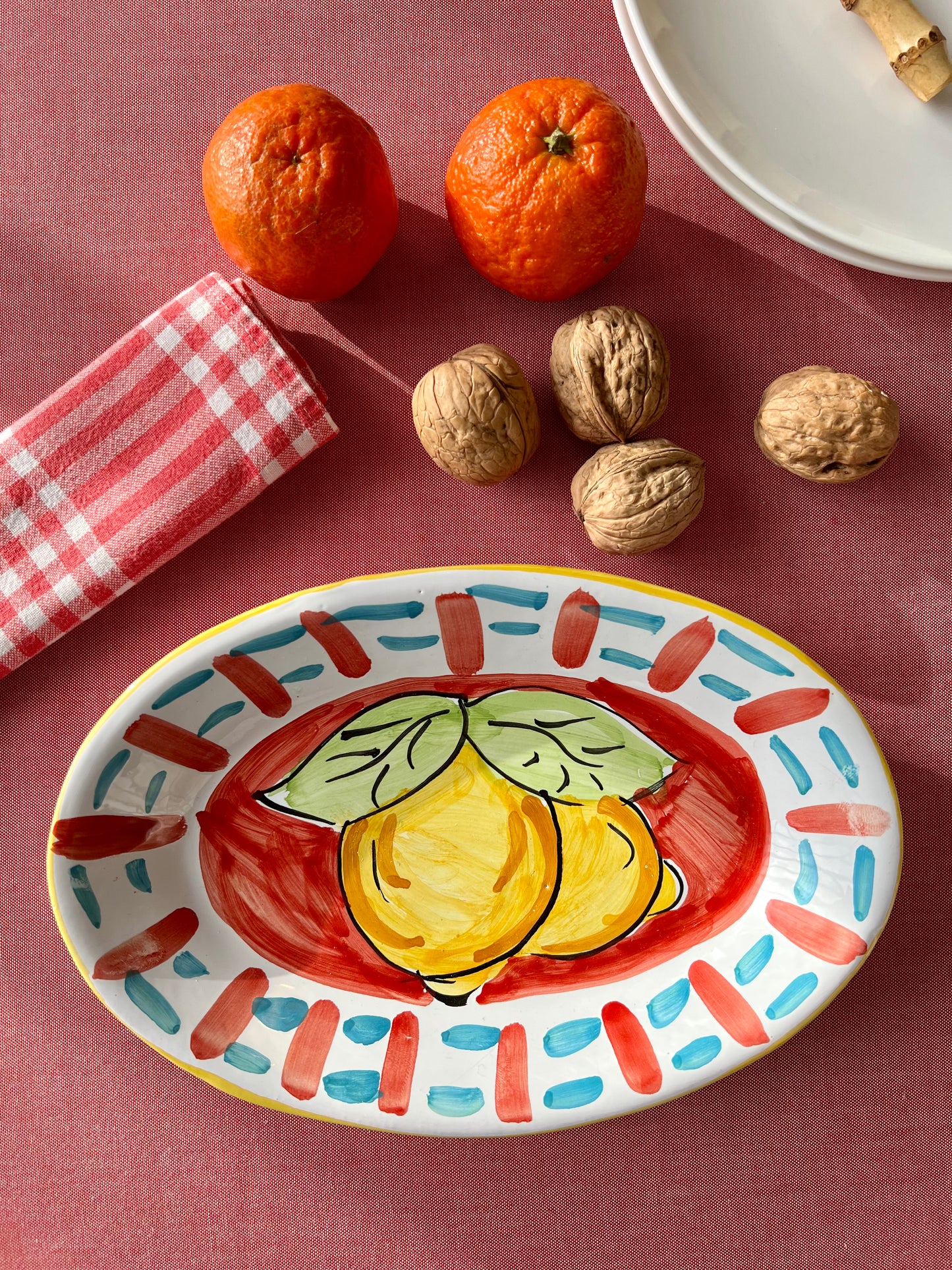 Plat citrons rouge Made in Italy
