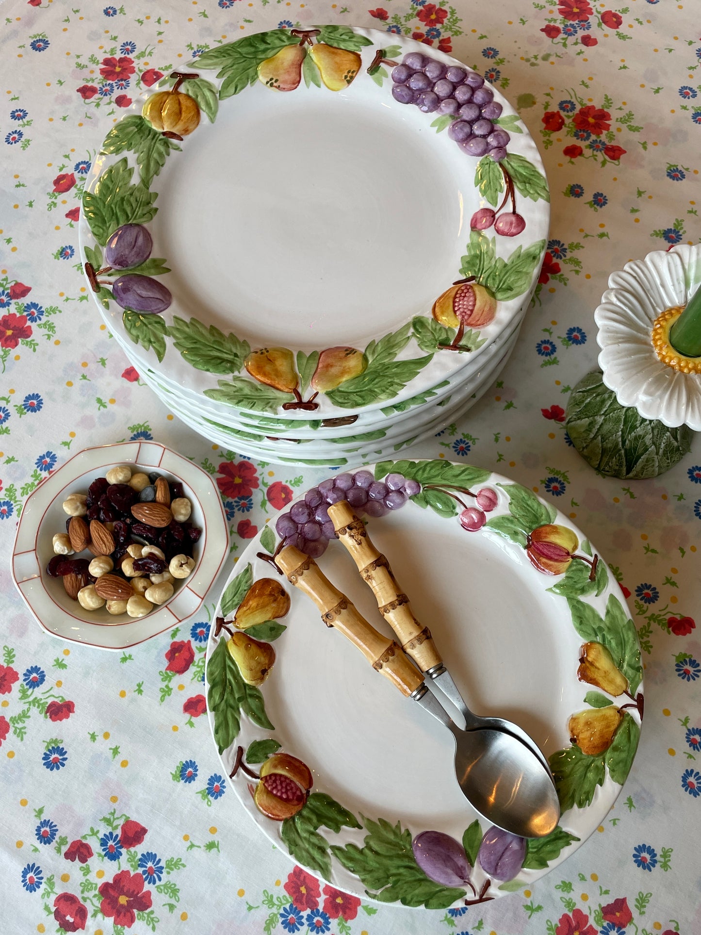 10 assiettes plates fruits Made in Italy