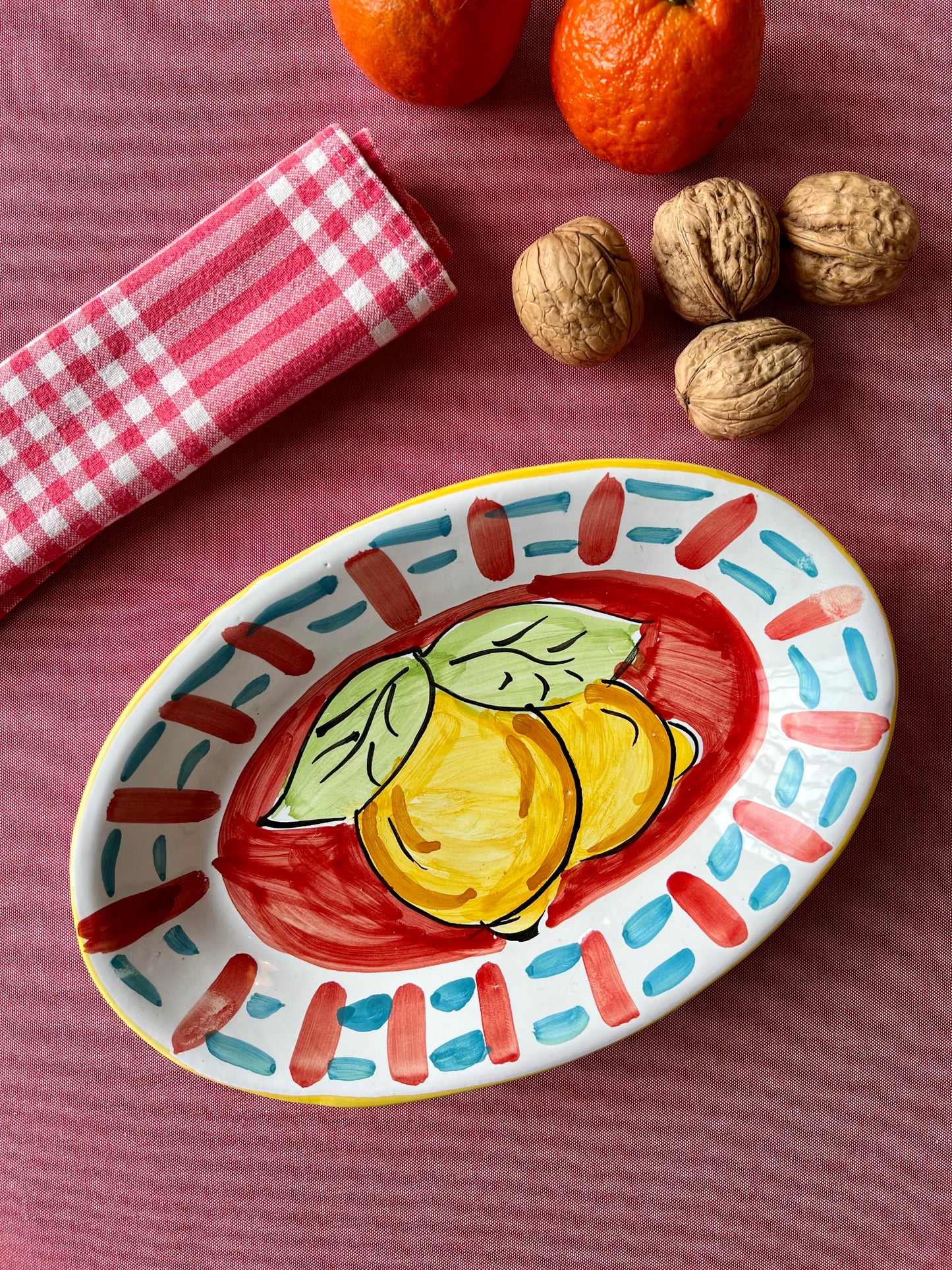 Plat citrons rouge Made in Italy