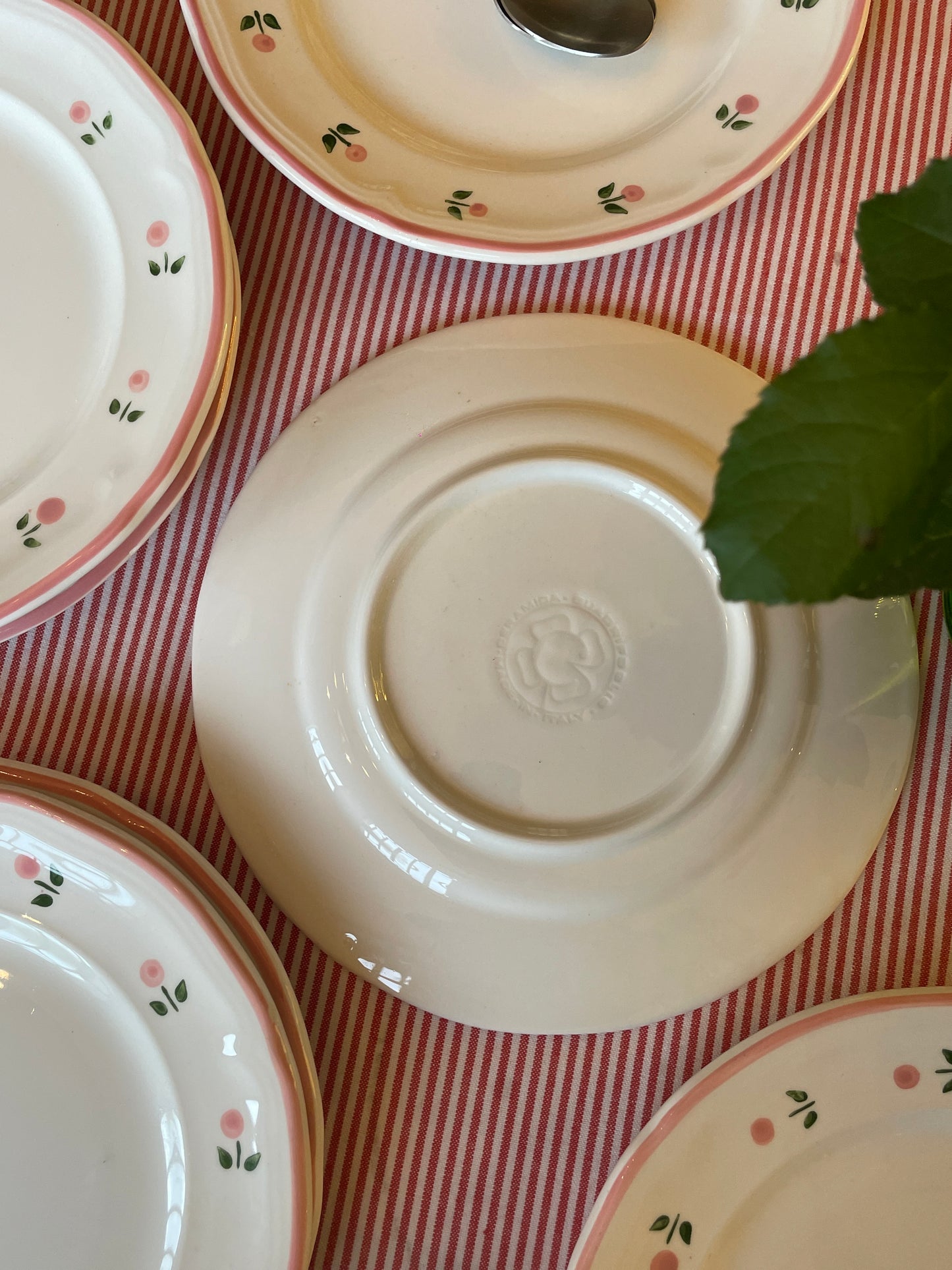 8 assiettes à dessert peintes à la main Made in Italy