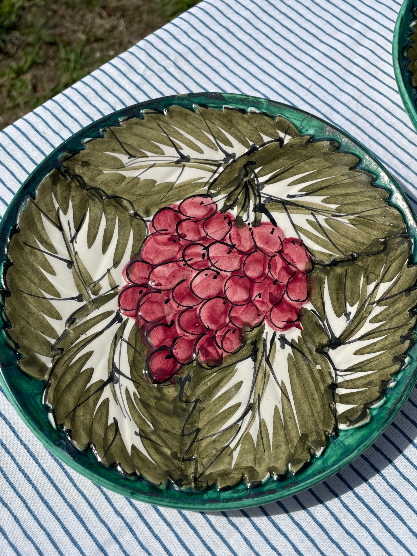 6 assiettes à dessert fruits