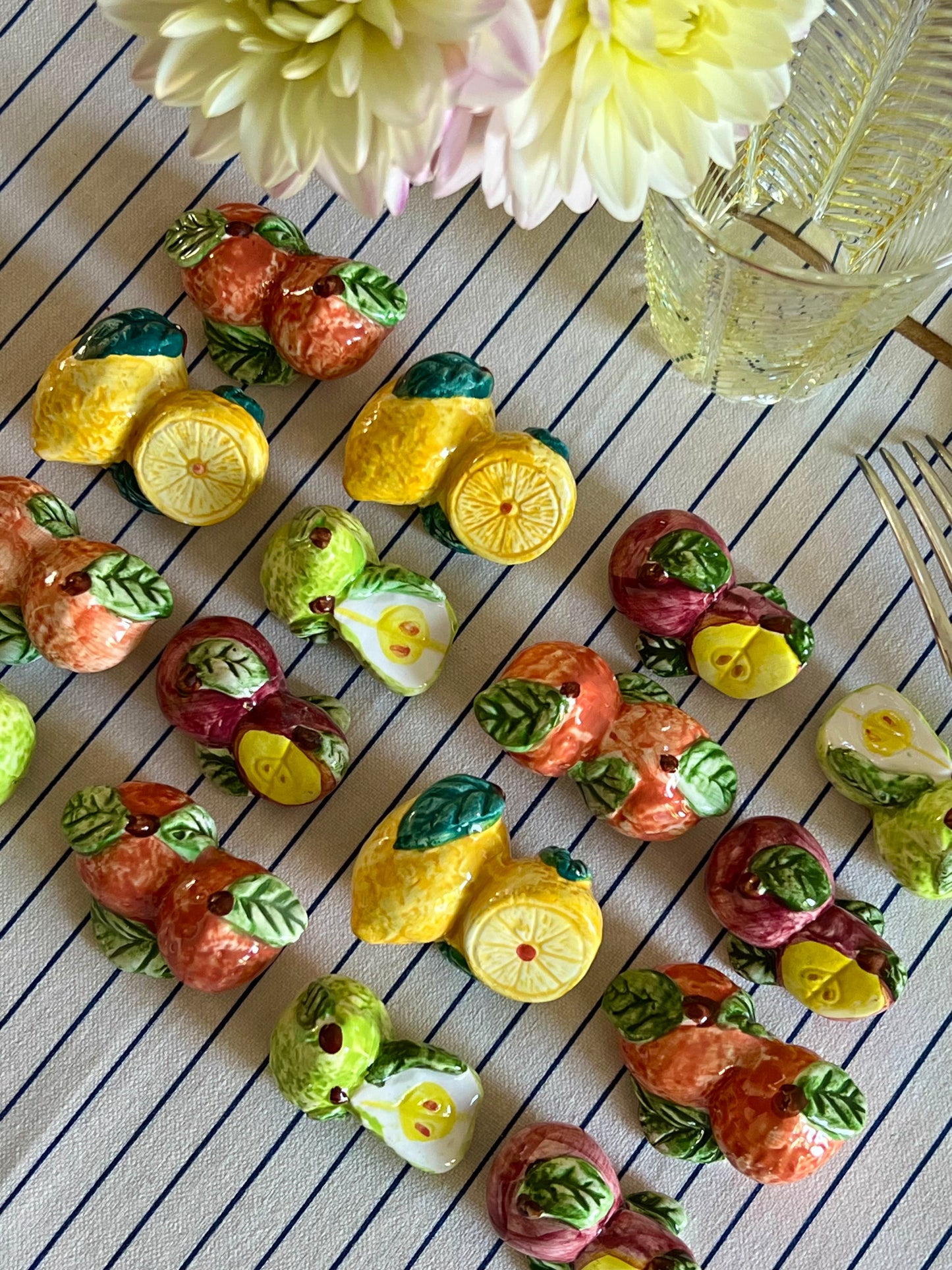 12 porte-couteaux fruits