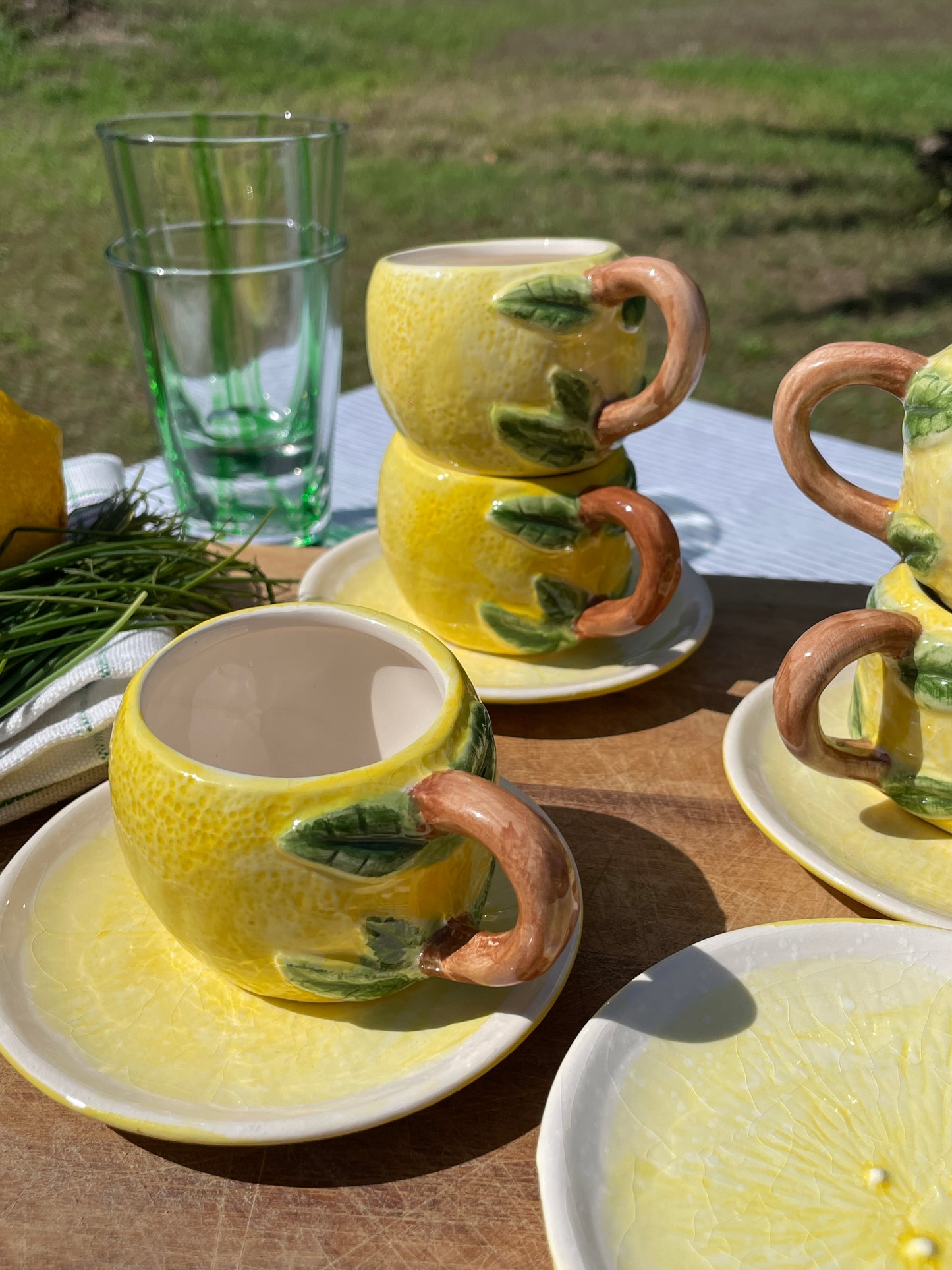 5 tasses à expresso citrons