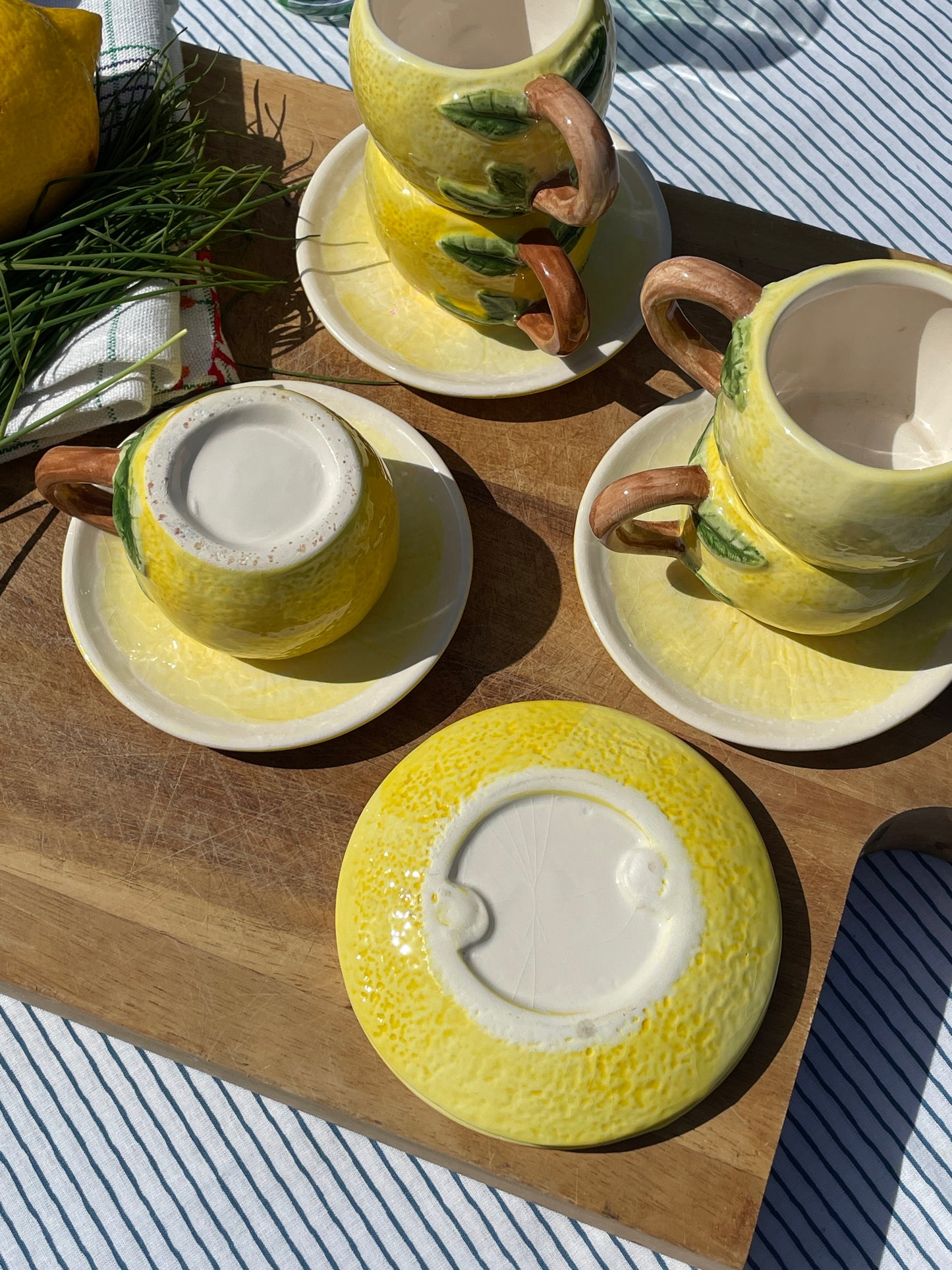 5 tasses à expresso citrons