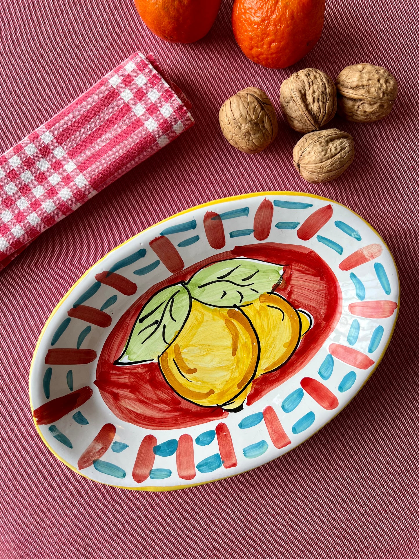 Plat citrons rouge Made in Italy