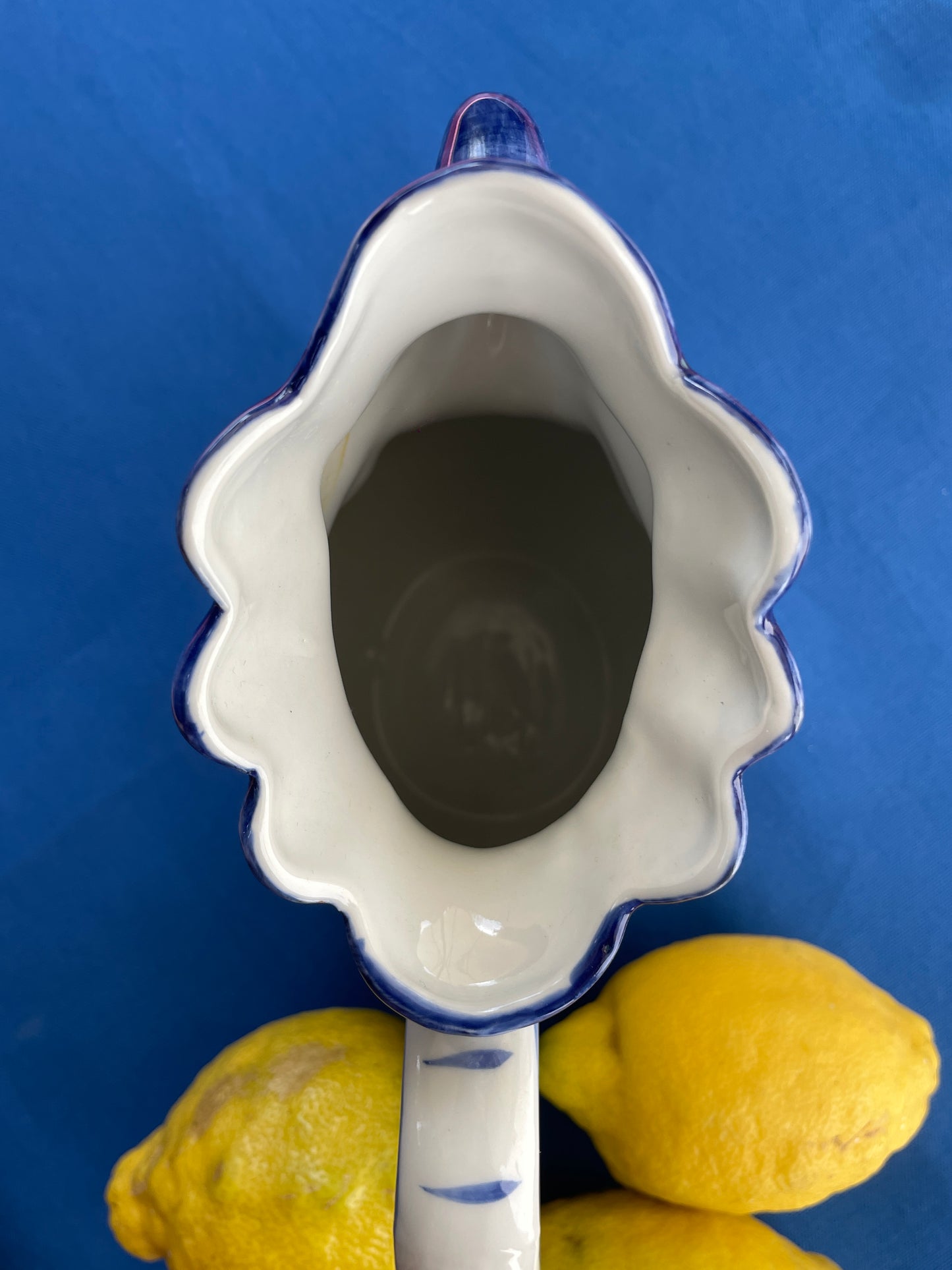 Pichet coq bleu