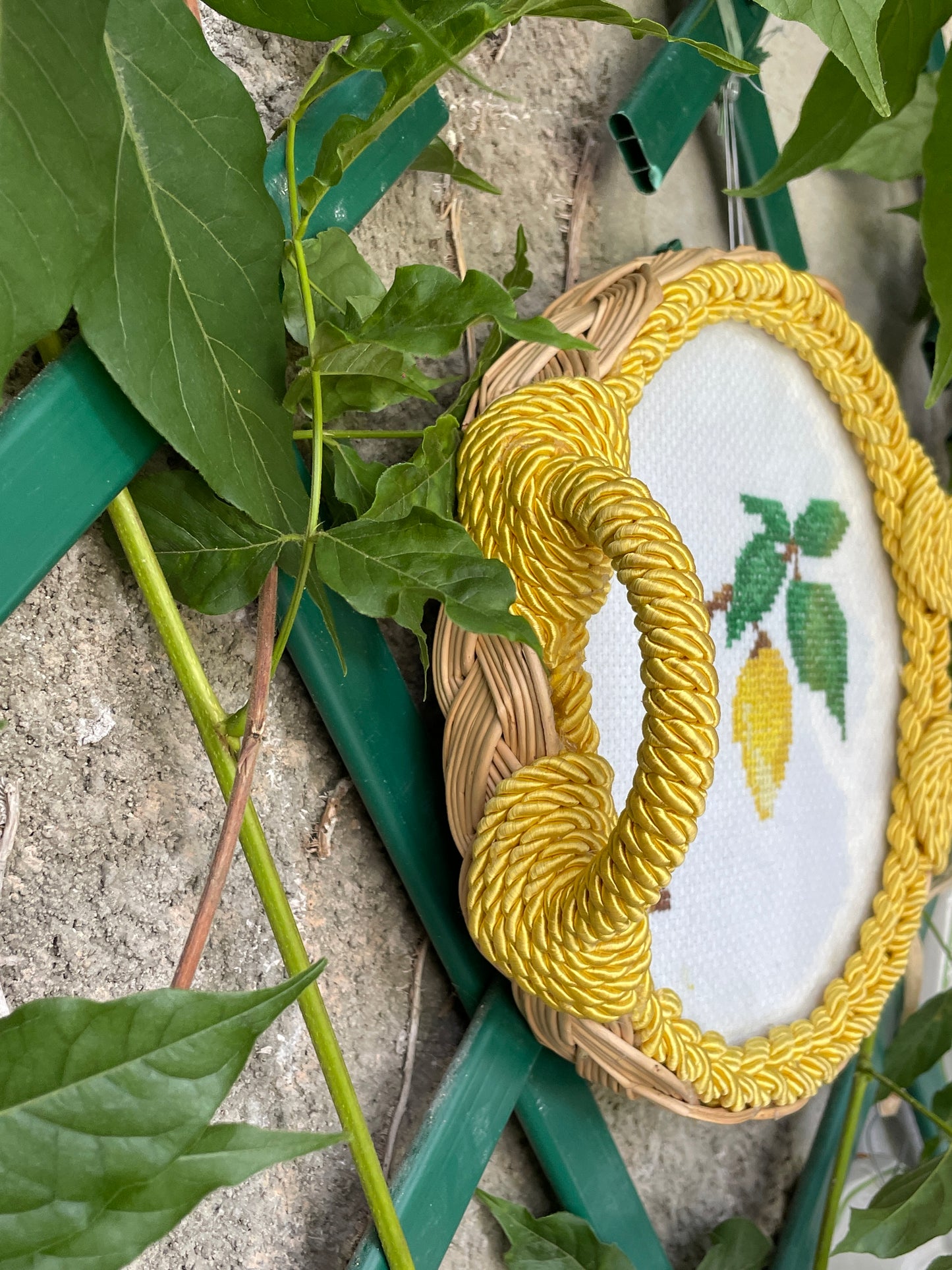 Petit plateau/décoration motif citron