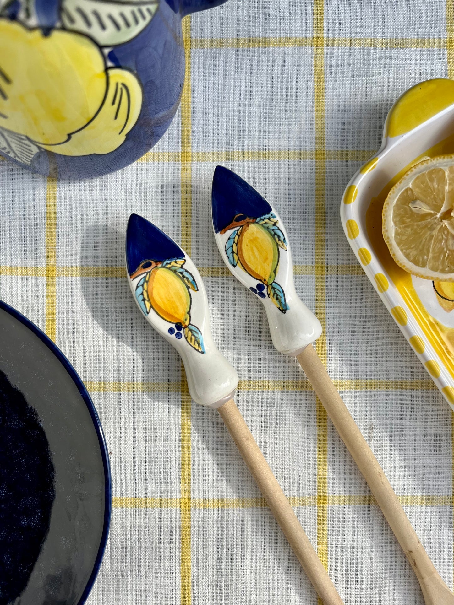Couverts salade citrons