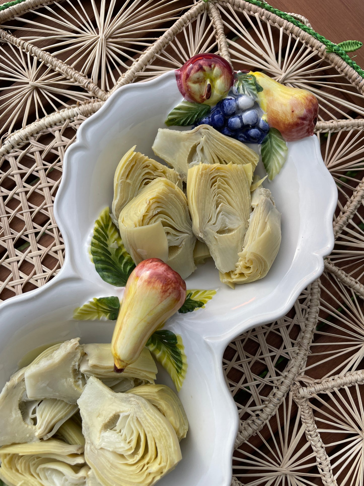 Ramequin double compartiments fruits