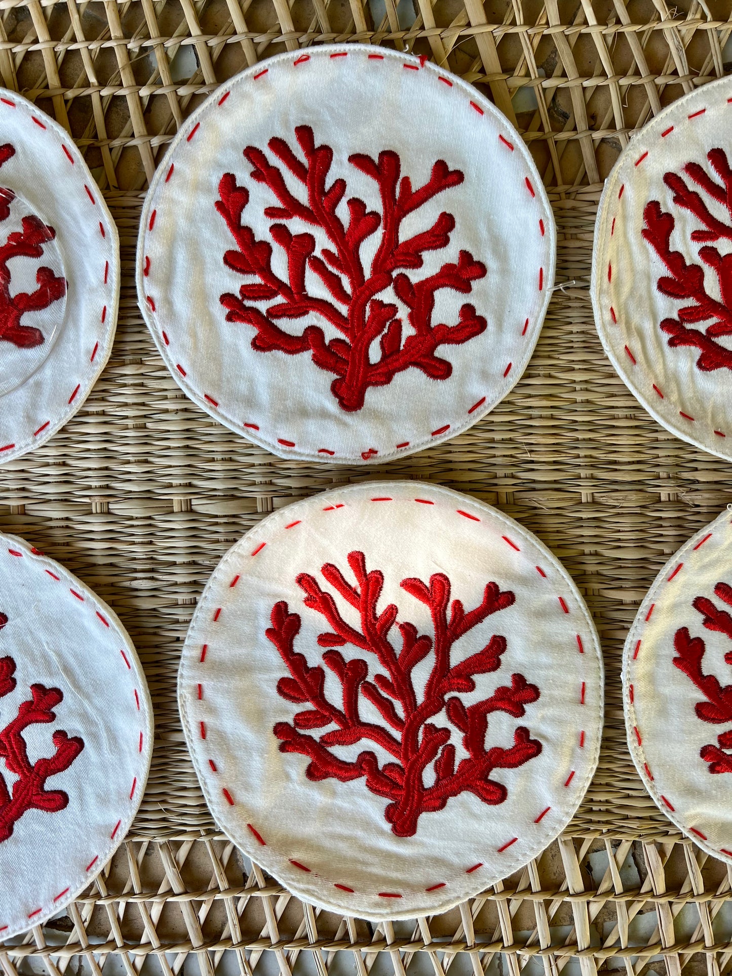 10 sous verres corail