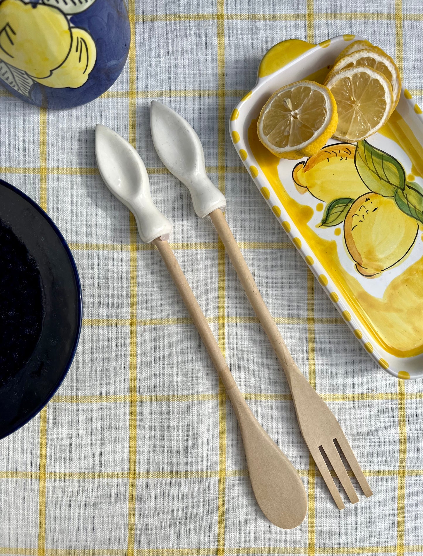 Couverts salade citrons