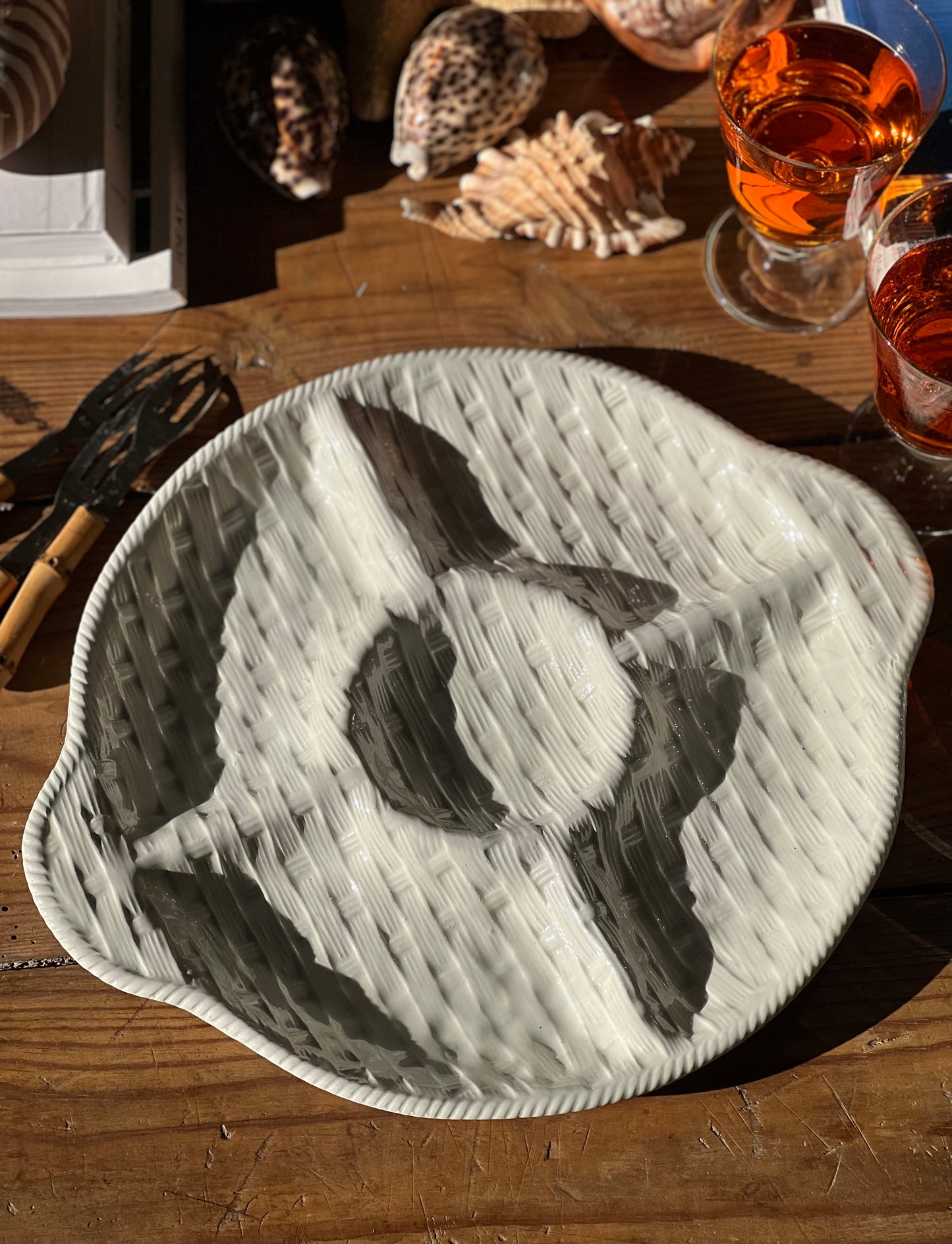 Plat serviteur blanc Made in italy