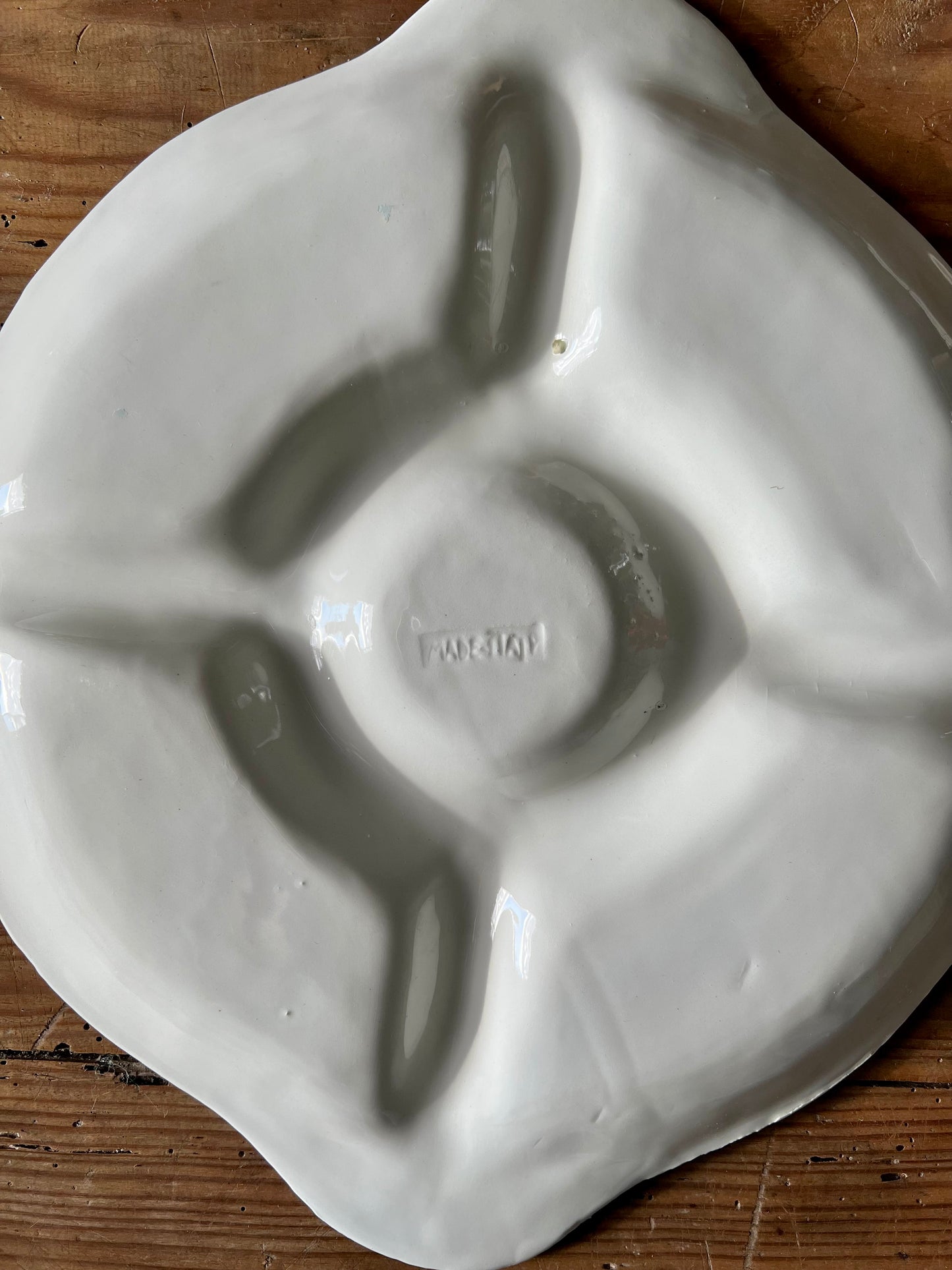 Plat serviteur blanc Made in italy