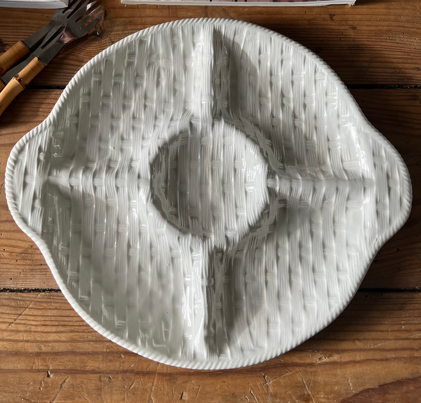 Plat serviteur blanc Made in italy