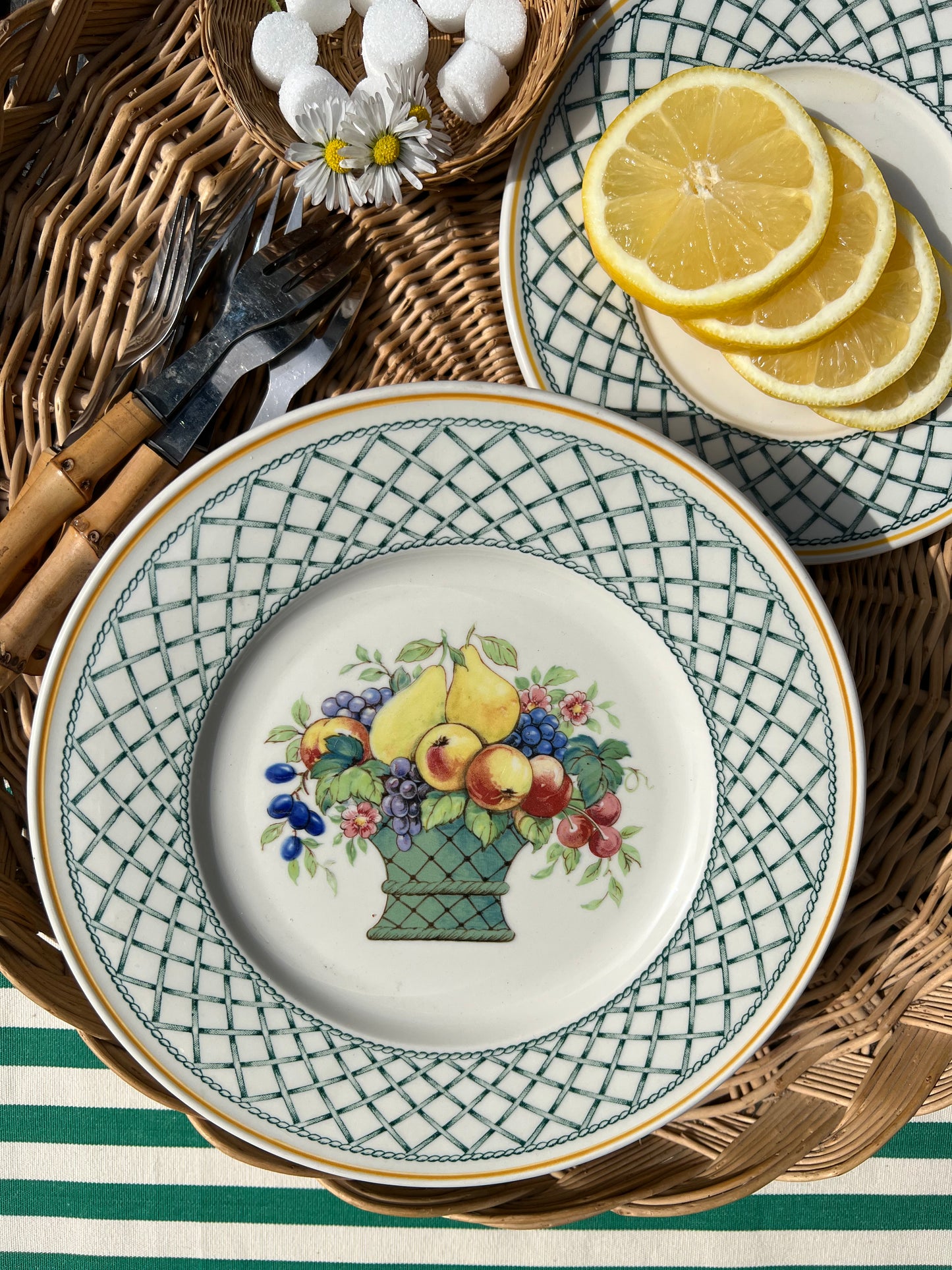 6 assiettes à dessert "Basket" Villeroy&Boch