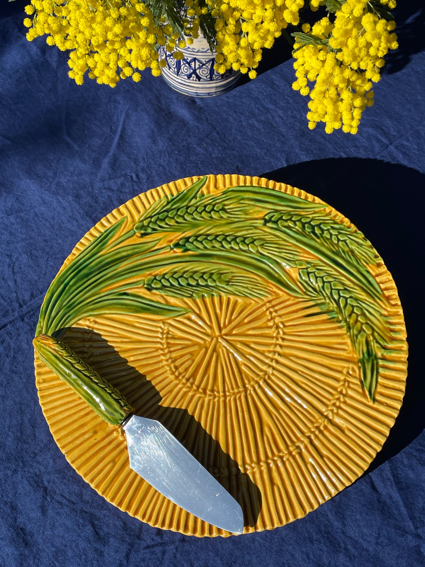 Plat à tarte Epi de blé Vallauris
