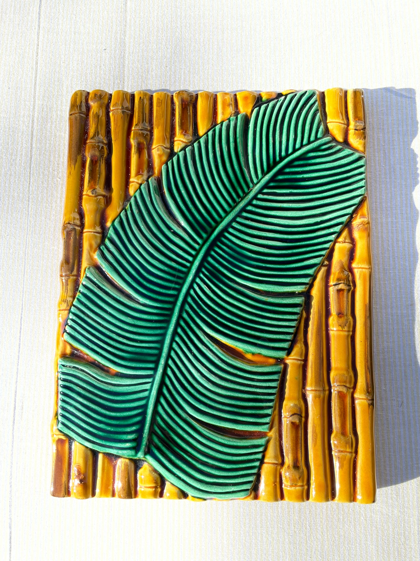 Plat bambou et palme Vallauris