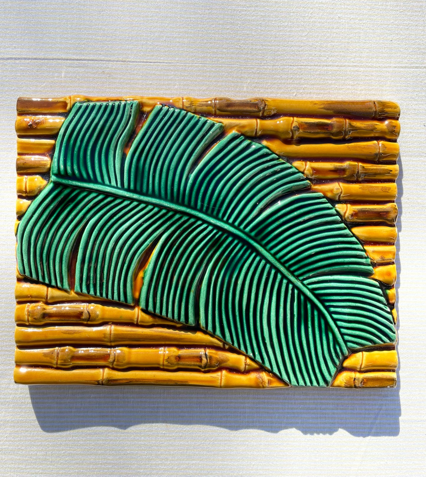 Plat bambou et palme Vallauris