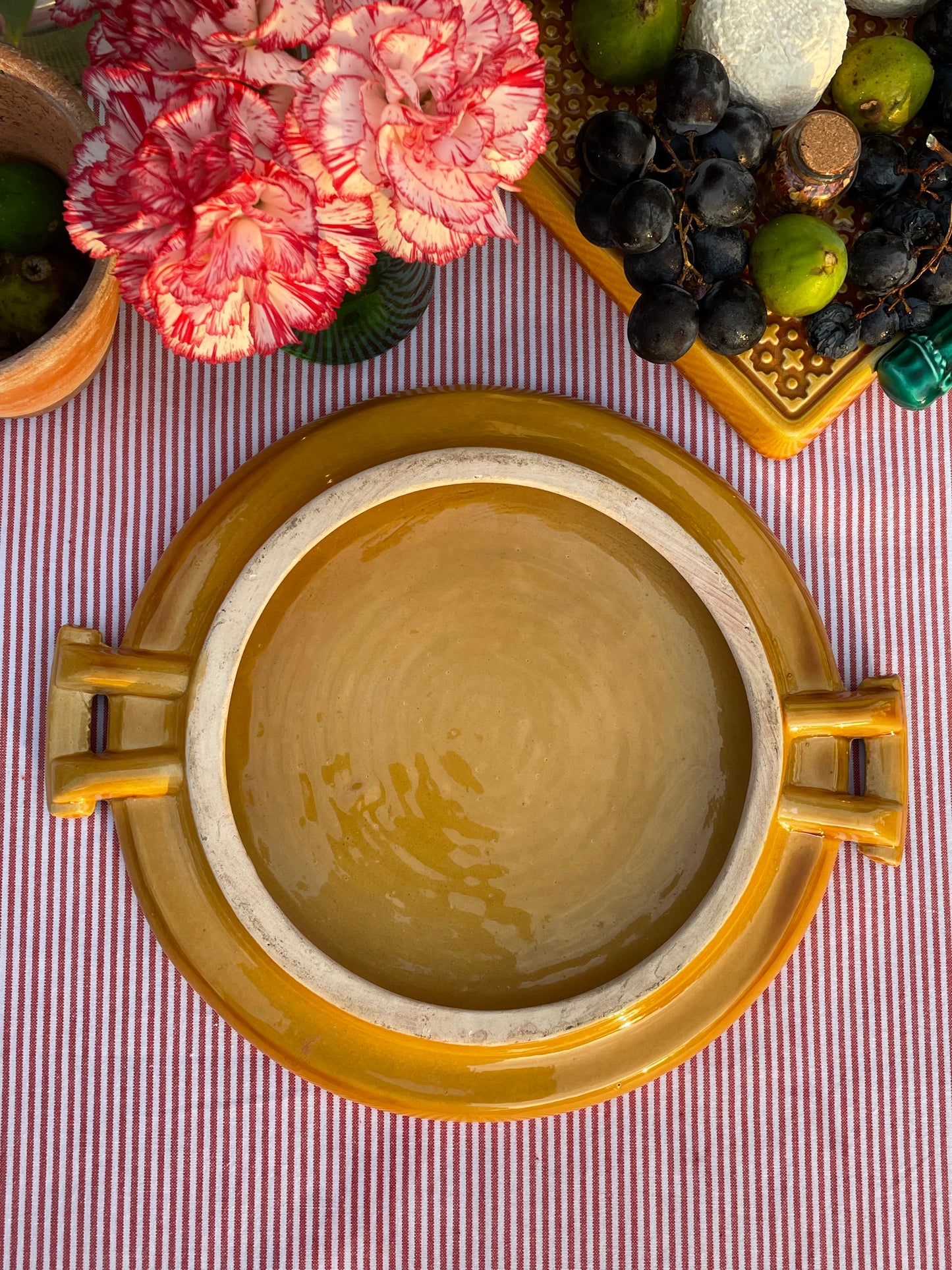 Plateau fromage/Plat rond effet paille