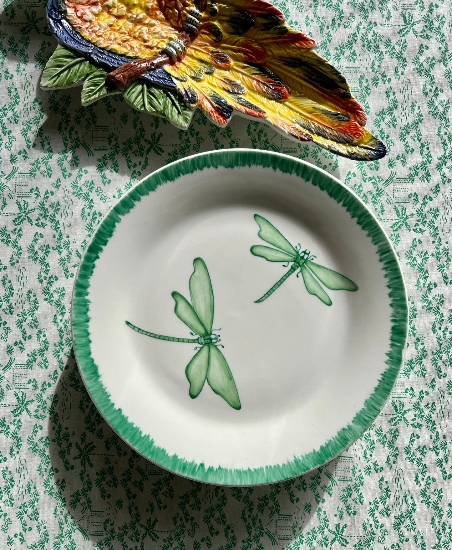 8 assiettes à dessert libellules Francesca