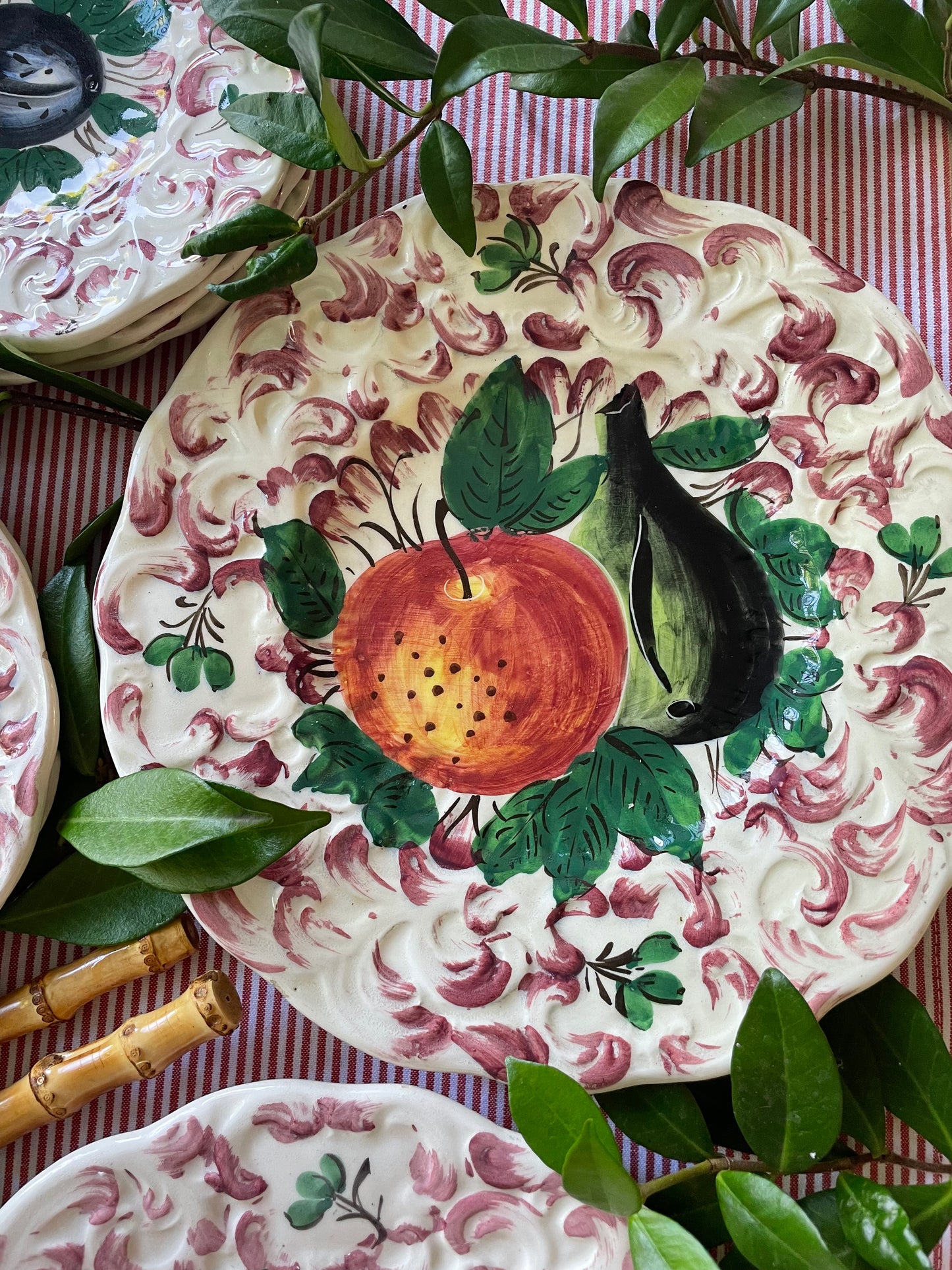 2 assiettes de présentation/plat Made in Italy