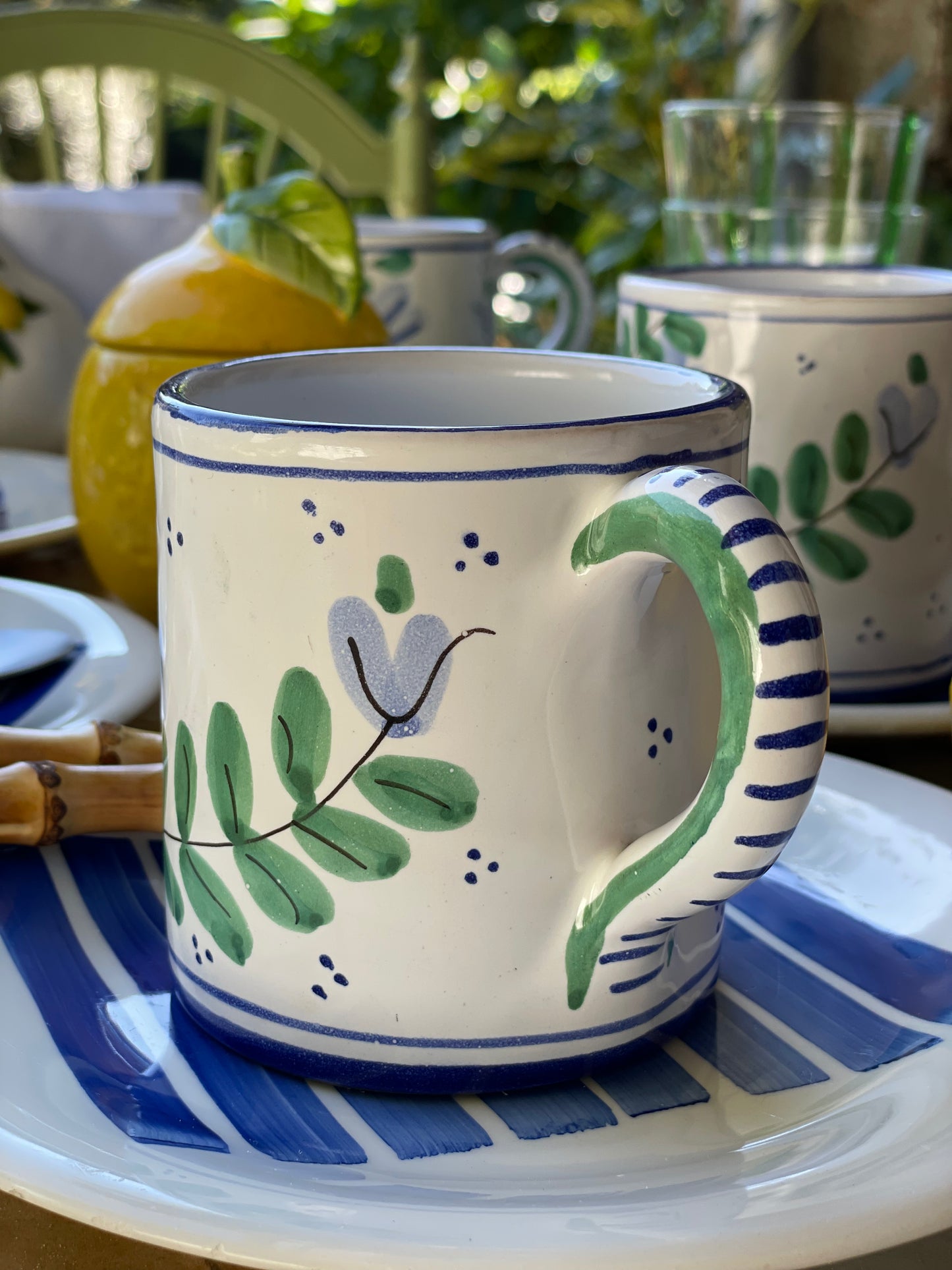 6 tasses oiseaux Made in Italy