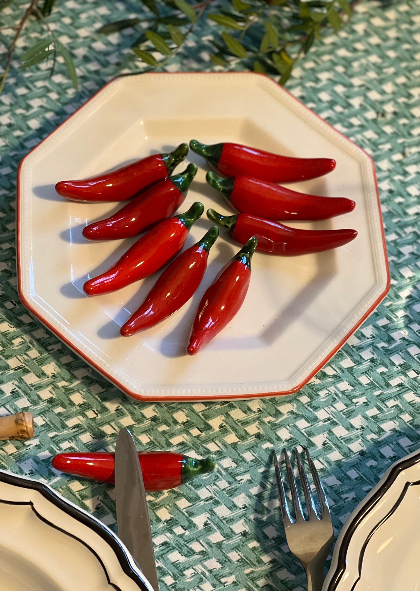 12 porte-couteaux piments