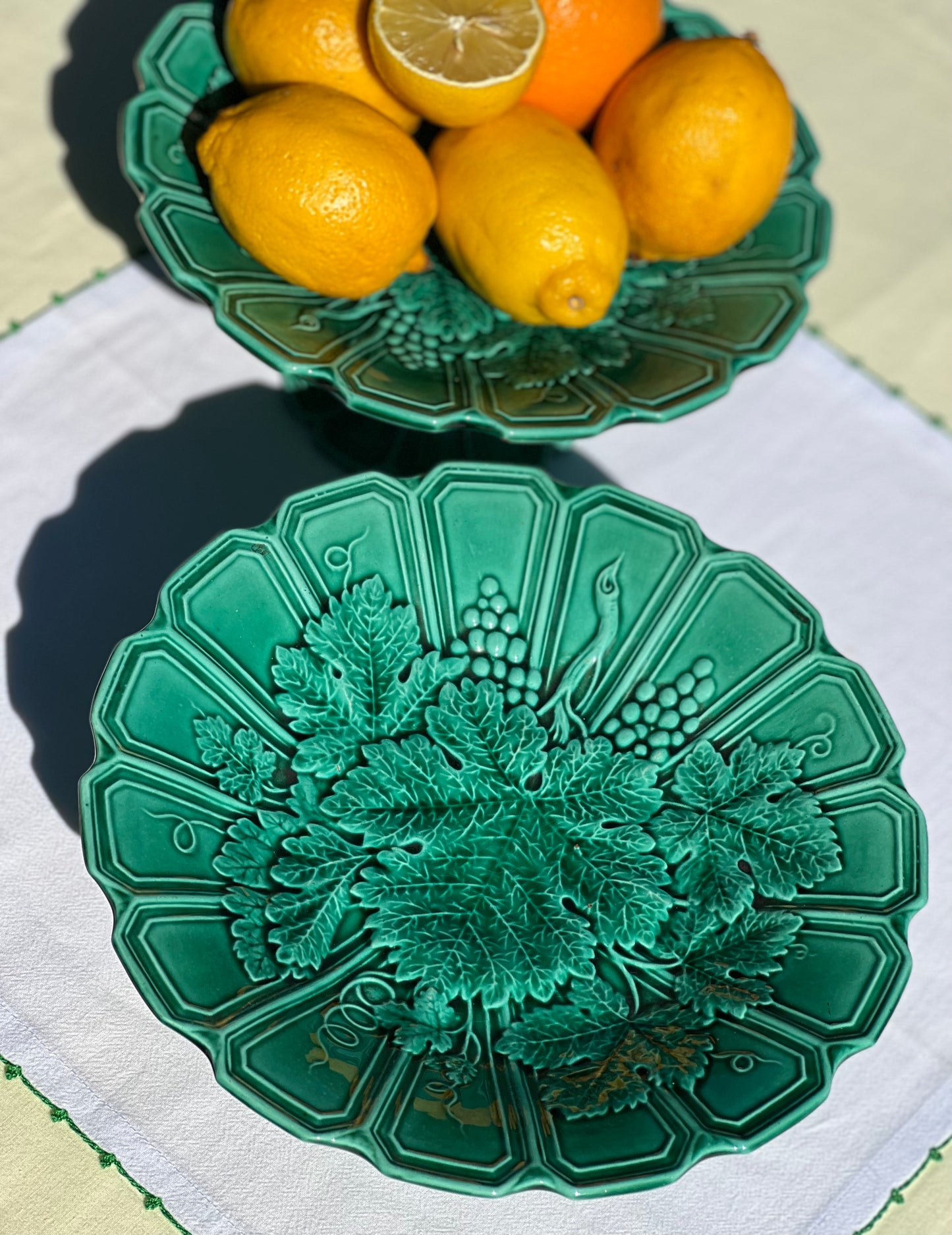 2 coupes feuilles de vigne